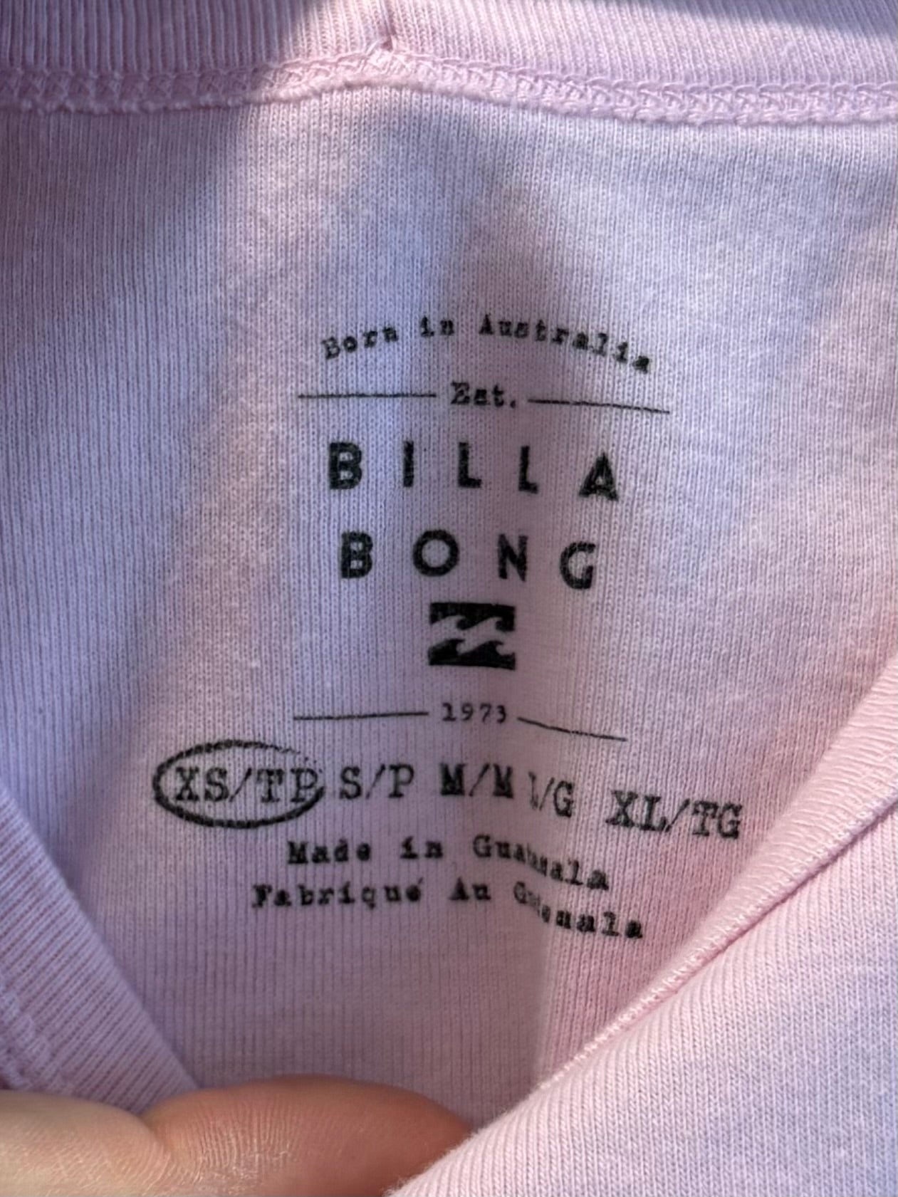 Billabong Pink Women’s Tank Top- XS