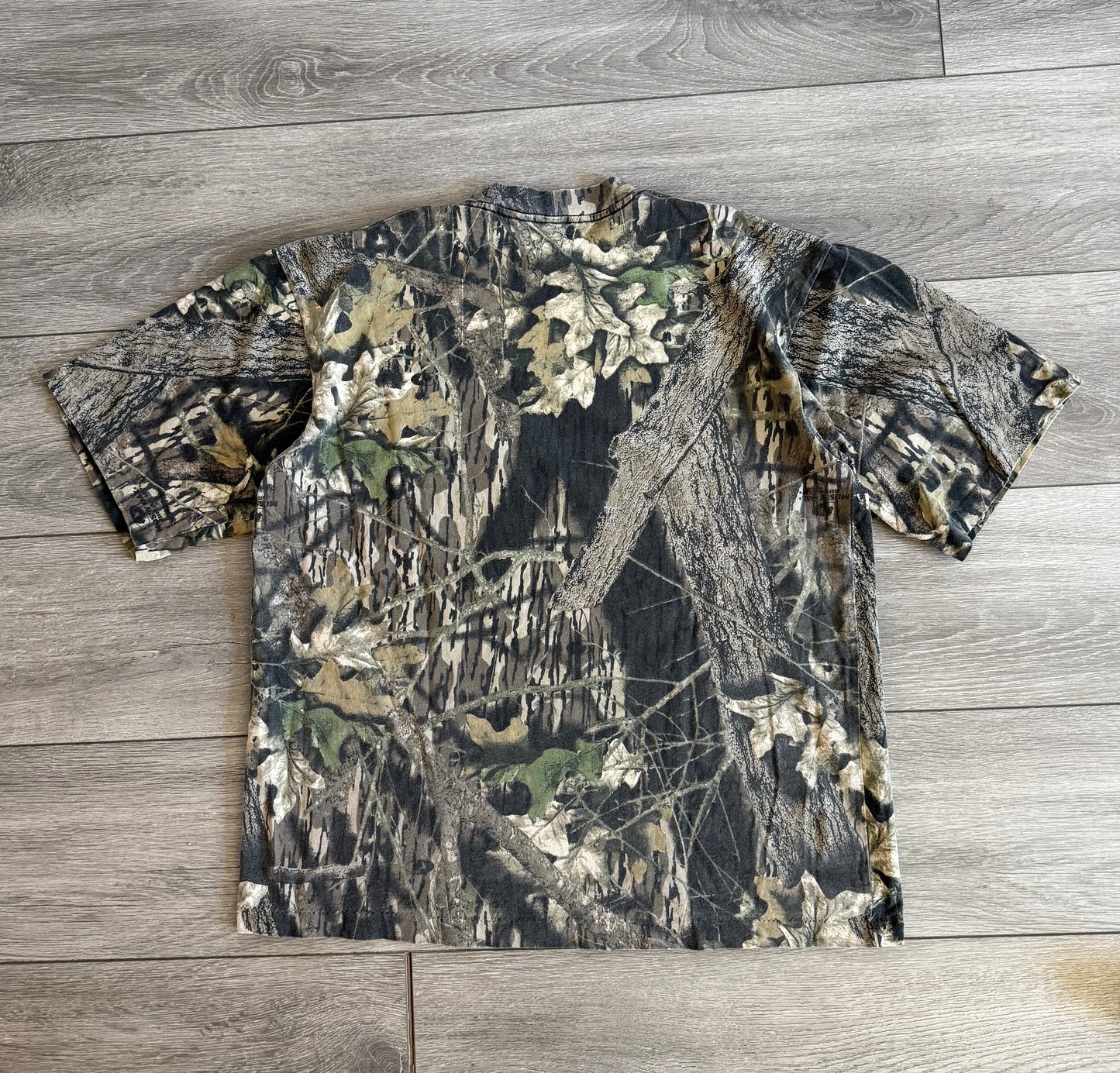 Vintage Mossy Oak Camouflage Single Stitch Pocket T-Shirt- XL