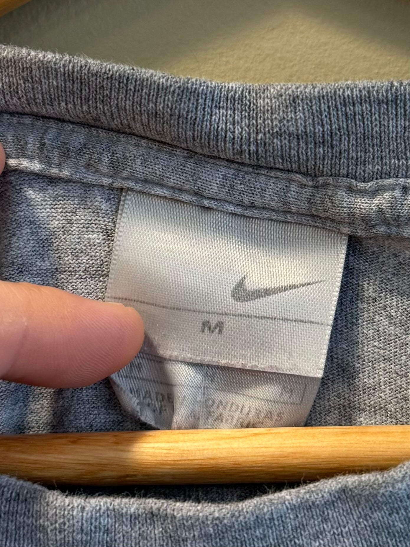 Vintage Nike Gray Swoosh T-Shirt- M