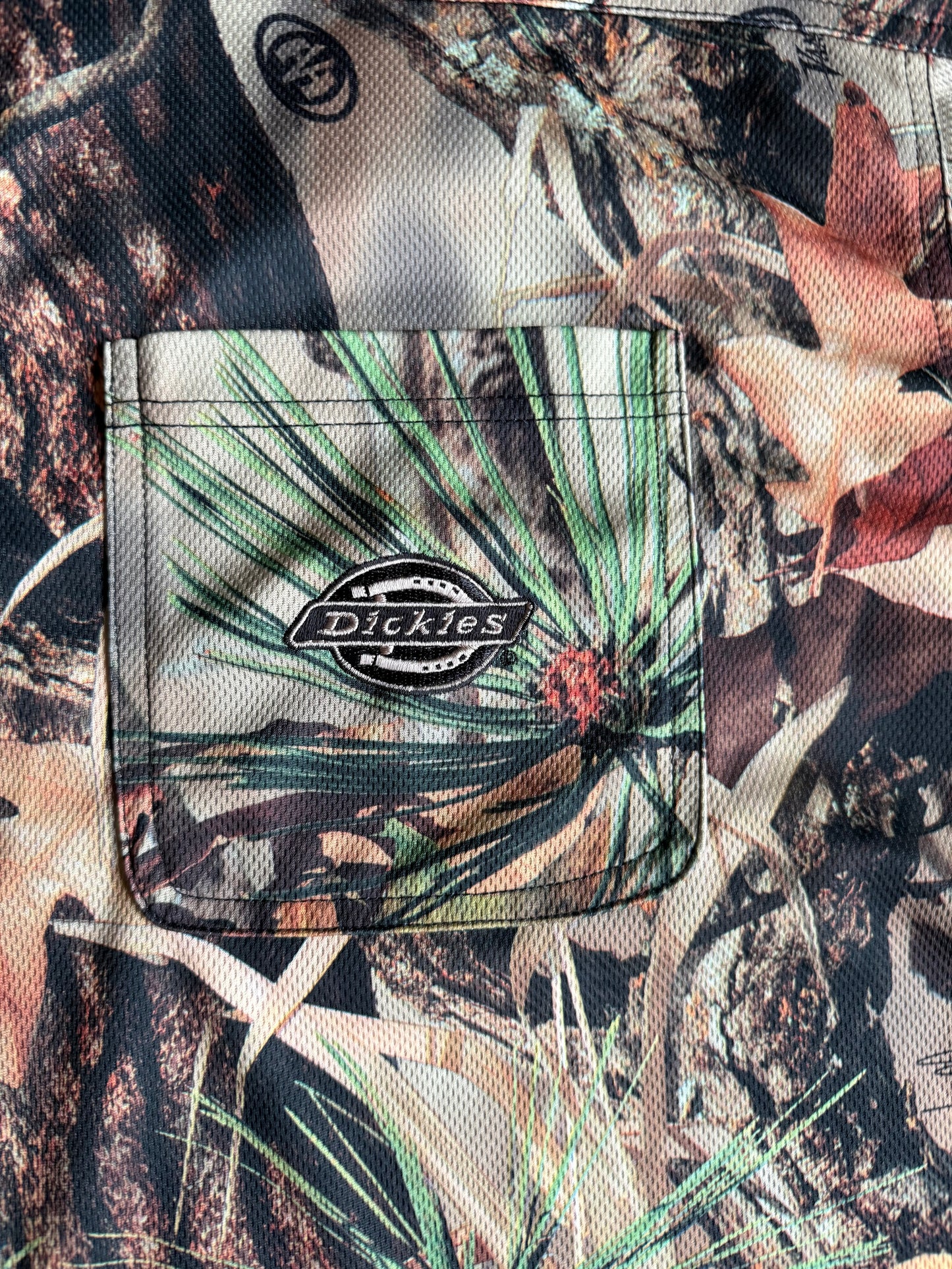 Vintage Dickies Camo Jersey Long Sleeve Pocket T-Shirt- XL