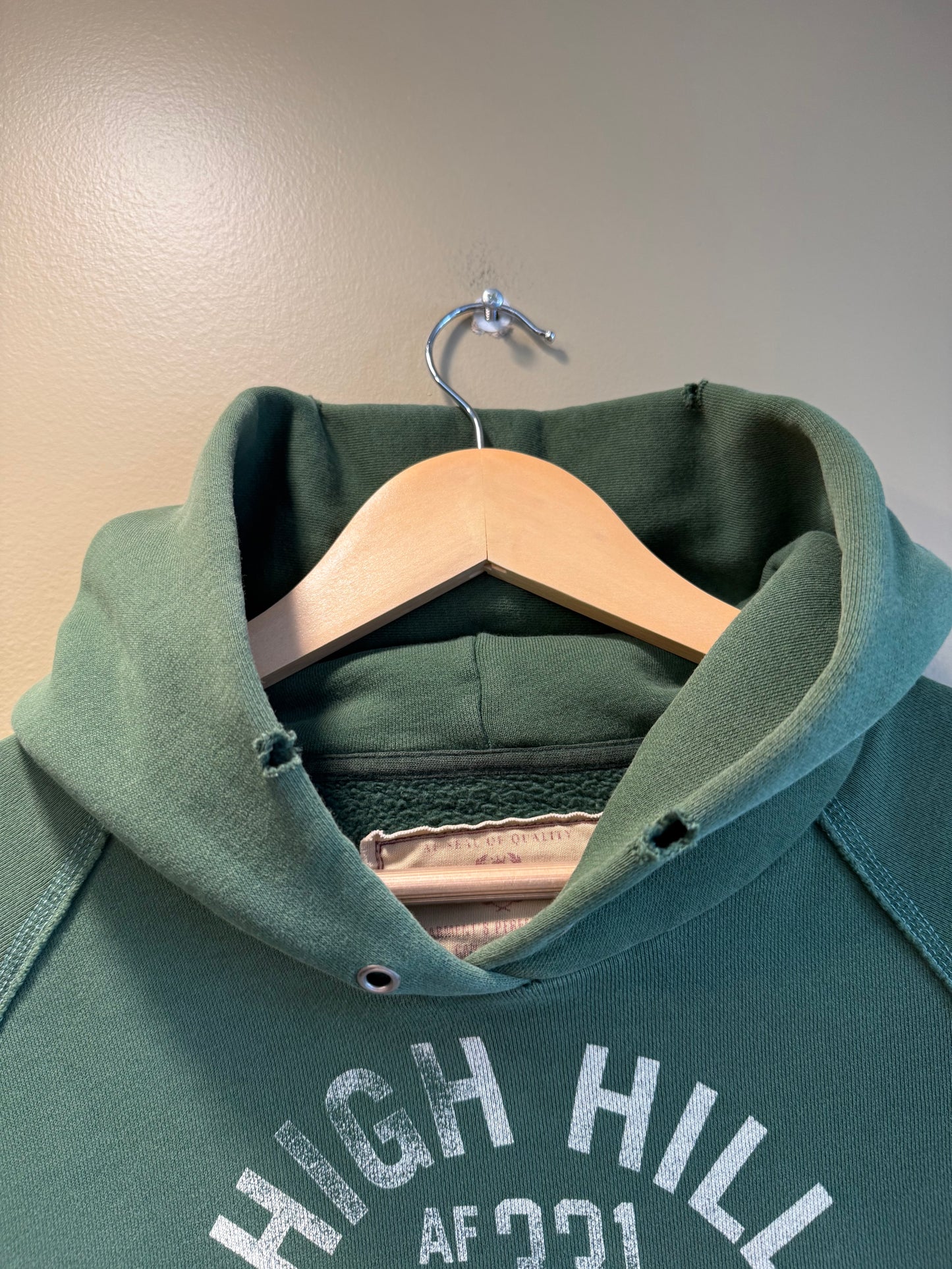 Vintage Y2K Abercrombie & Fitch Ski Team Green Hoodie Sweatshirt- S/M