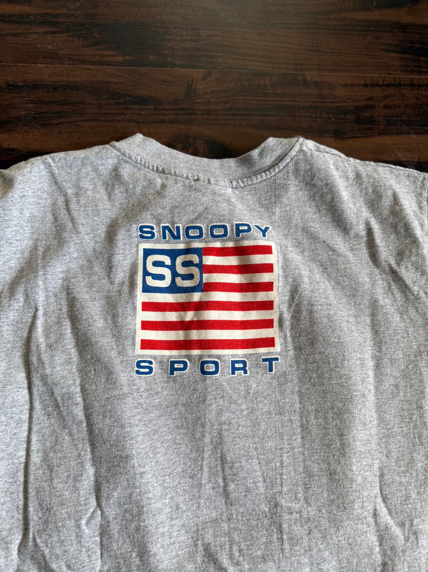 Vintage Snoopy Sport Peanuts Boxing Gray T-Shirt- M