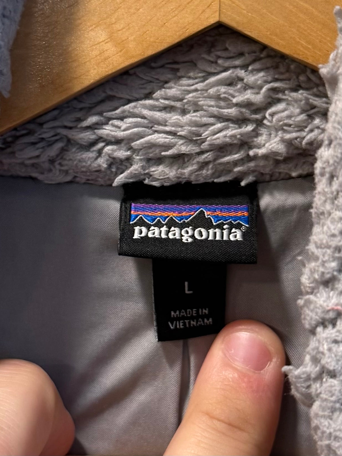 Vintage Patagonia Shag Gray Fleece Vest- L