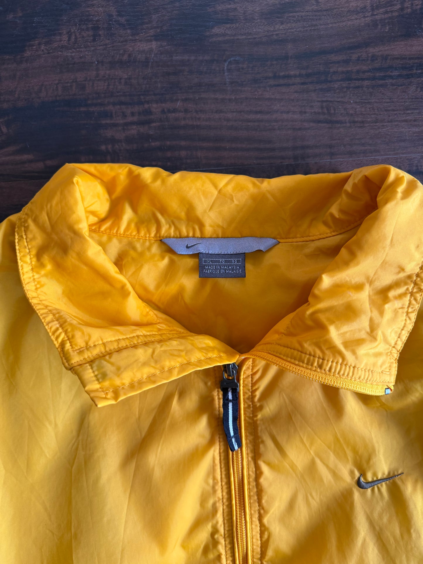 Vintage Nike Yellow Zip-Up Windbreaker Jacket- XL