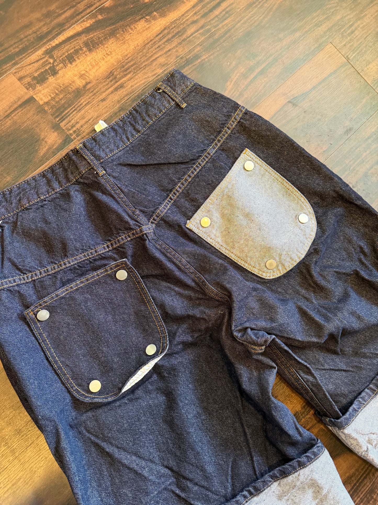 Chad & Jade Made In Korea Dark Wash Streetwear Jean Shorts- 34