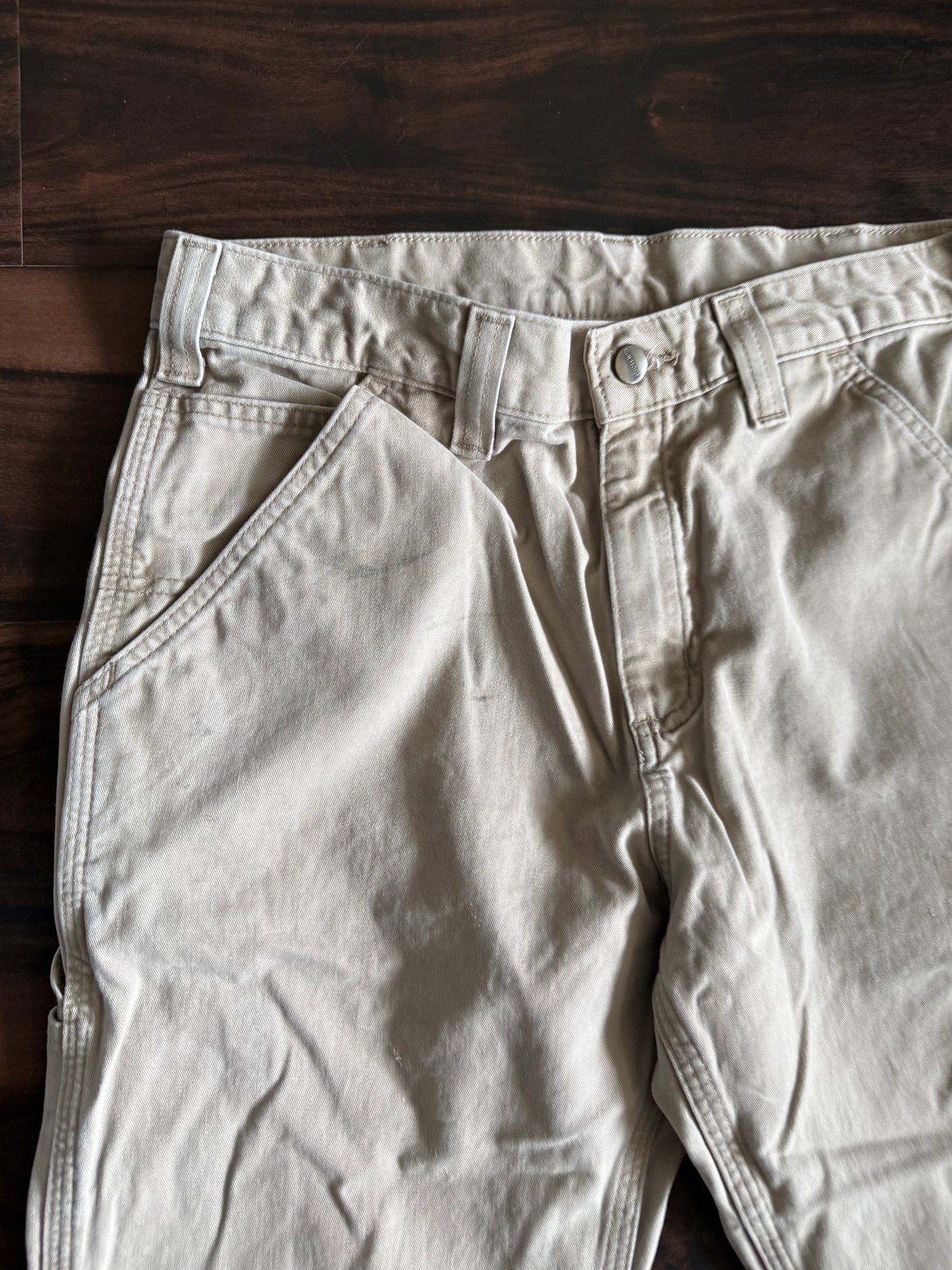 Vintage Carhartt Sand Khaki Carpenter Pants- 32x30