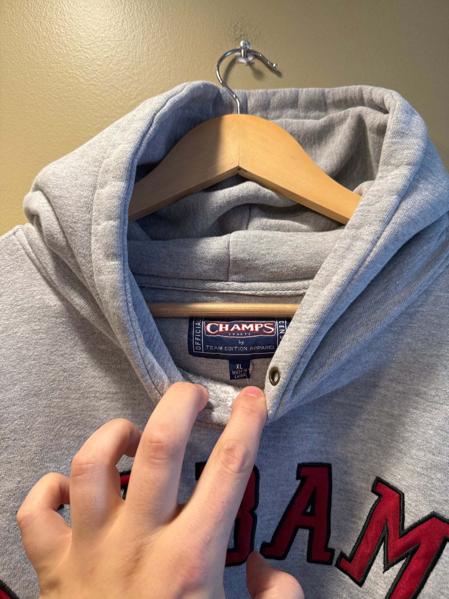 Vintage University of Alabama Crimson Tide Hoodie Sweatshirt- XL