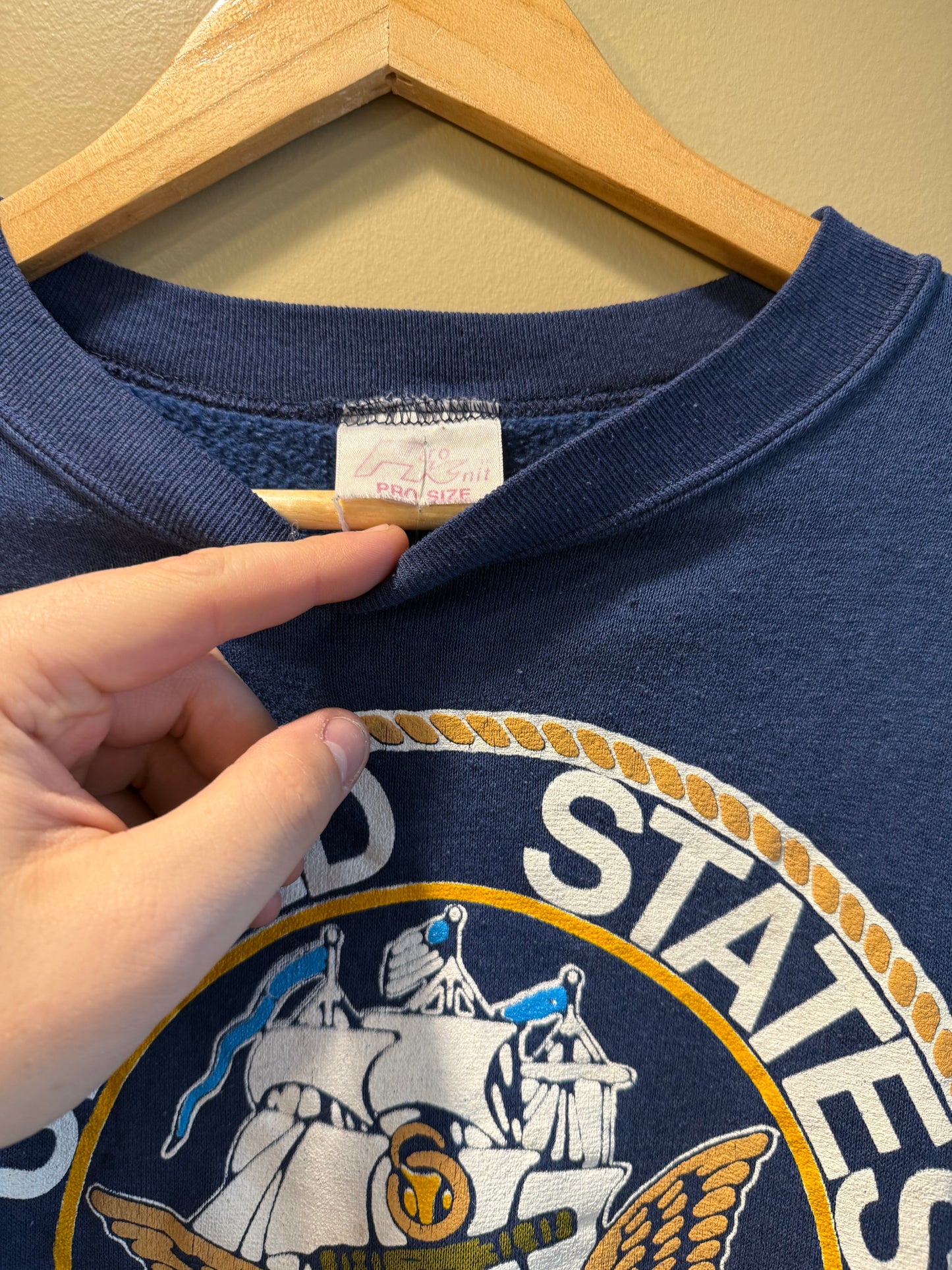 Vintage US Navy Crewneck Sweatshirt- M