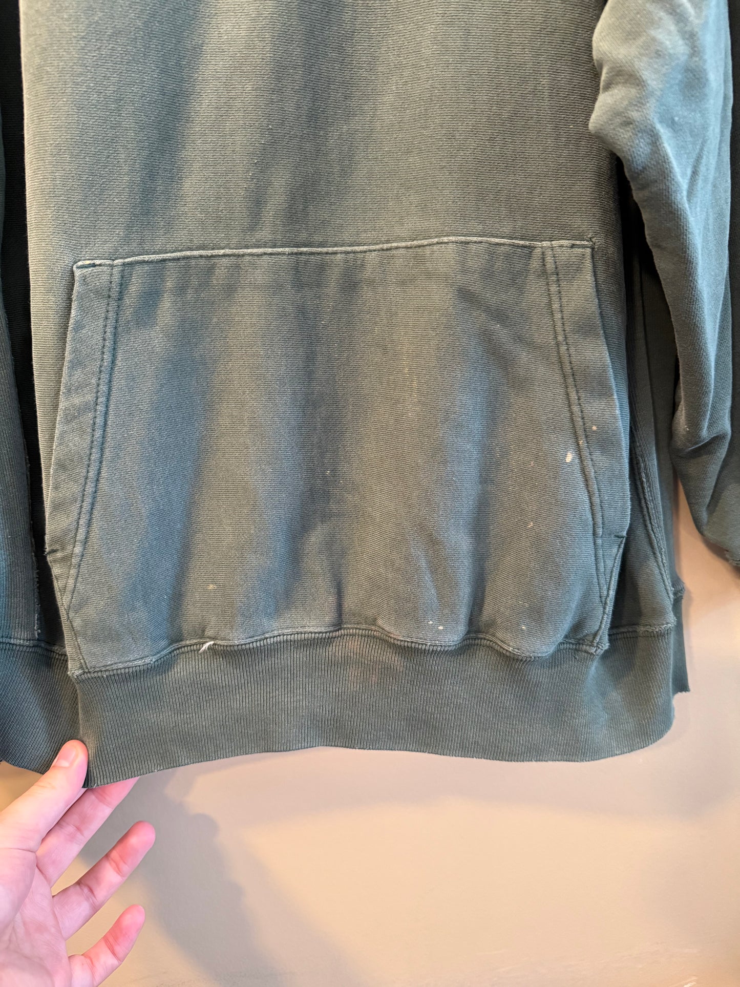 Vintage Gap Green Spell Out Hoodie Sweatshirt- XL