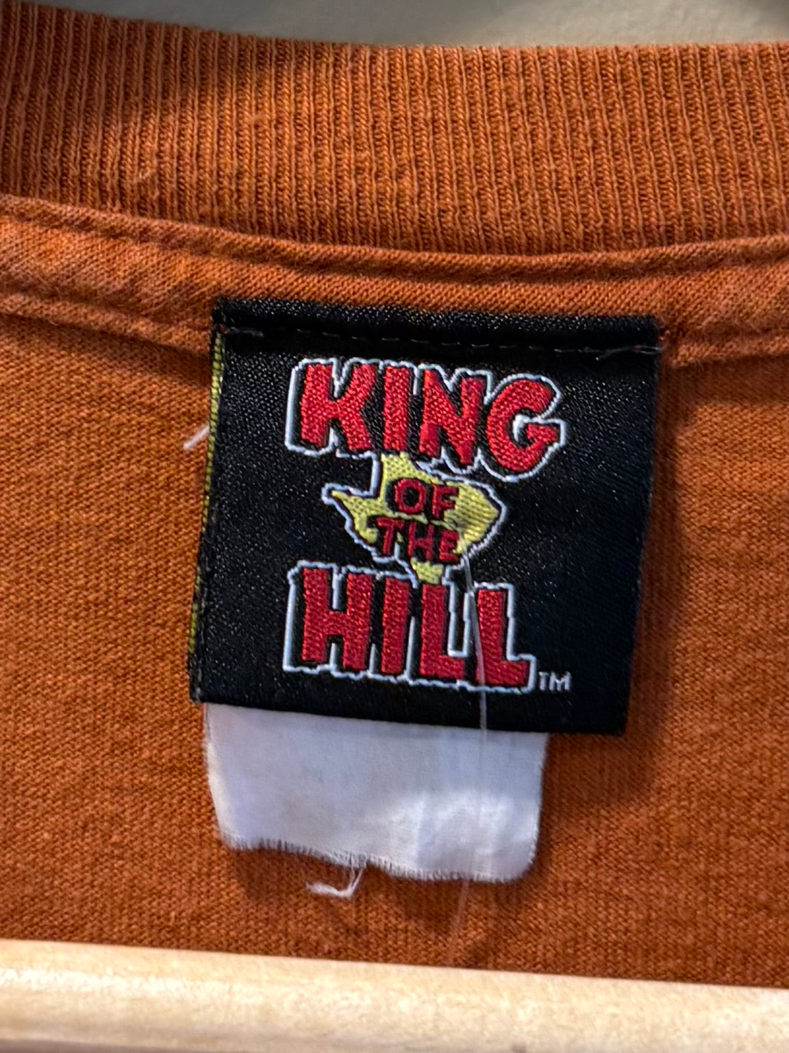 Vintage King Of The Hill Orange T-Shirt- XL