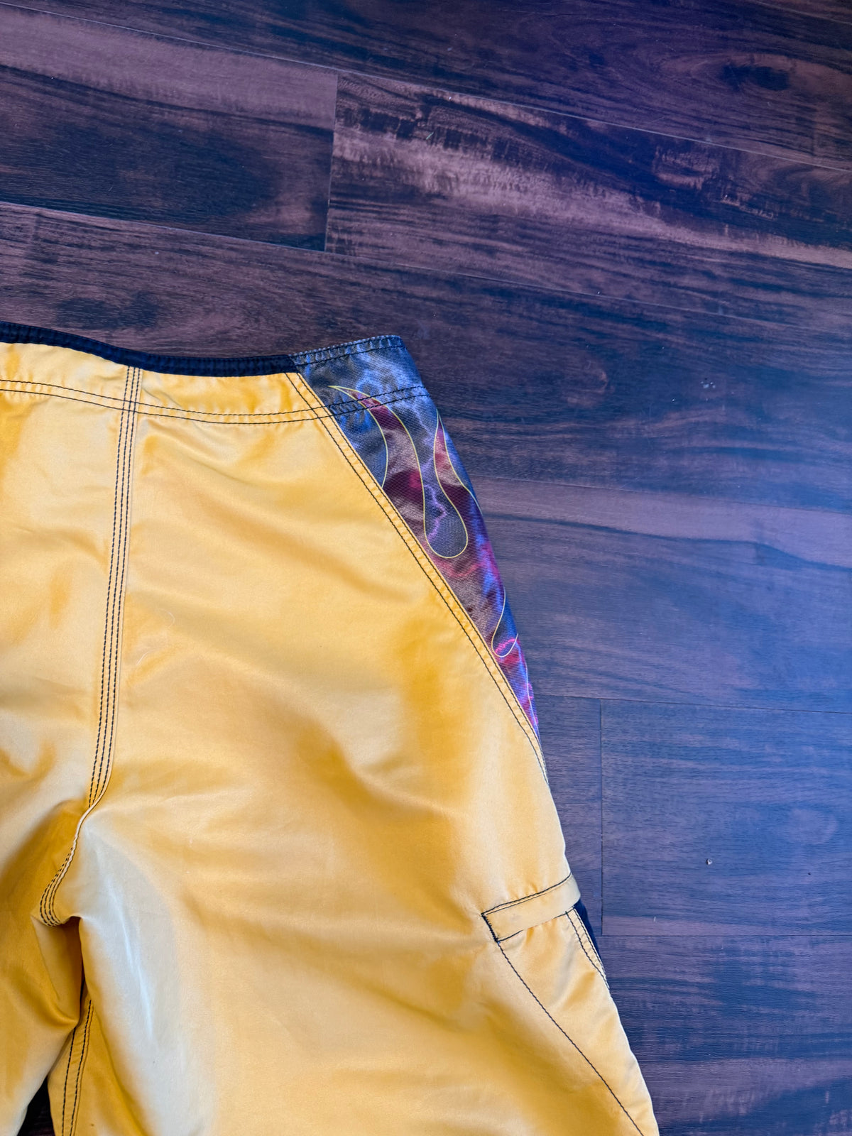 Vintage Ripcurl Yellow Flames Board Shorts- 32