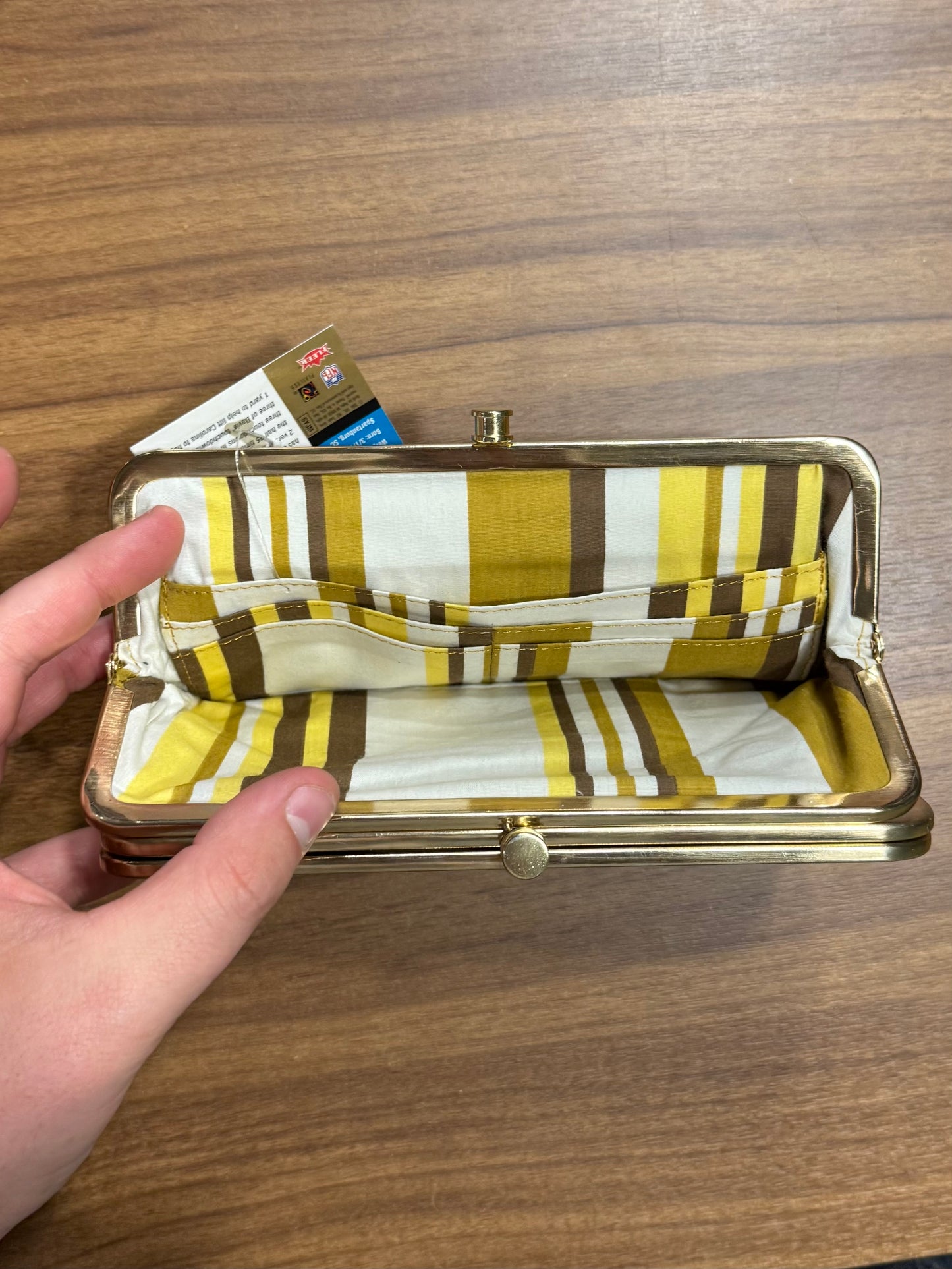 Vintage Tasche Yellow Leather Wallet