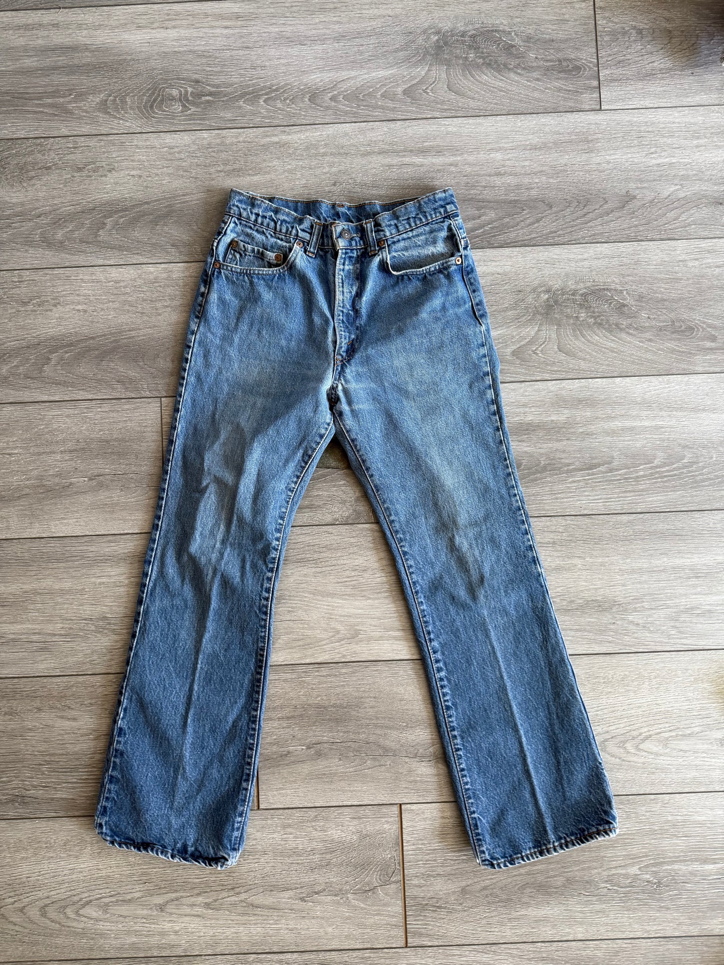 Vintage ‘80s Levi’s 517 Bell Bottom Denim Jeans- 28x29