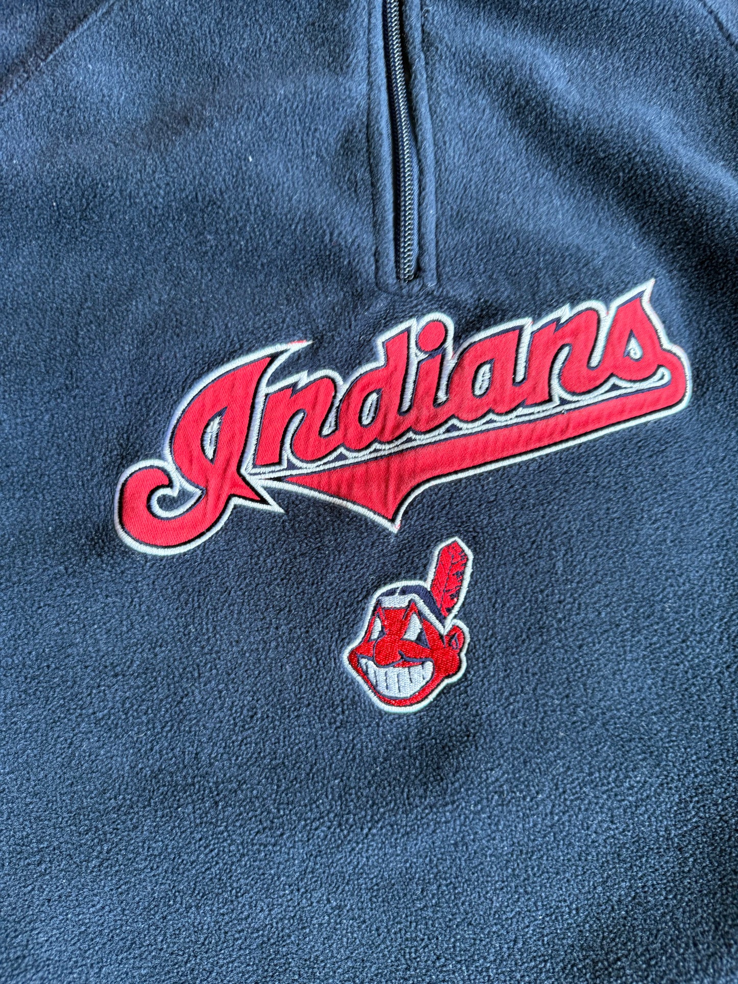 Vintage Cleveland Indians Fleece Jacket- S
