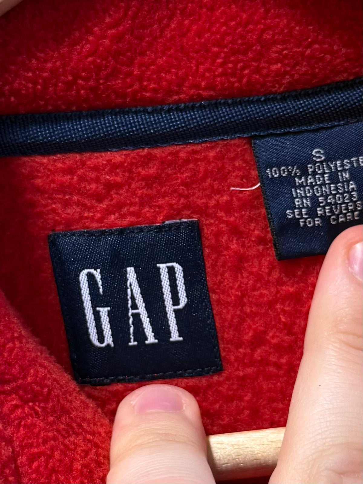 Vintage Gap Red Fleece Jacket- S