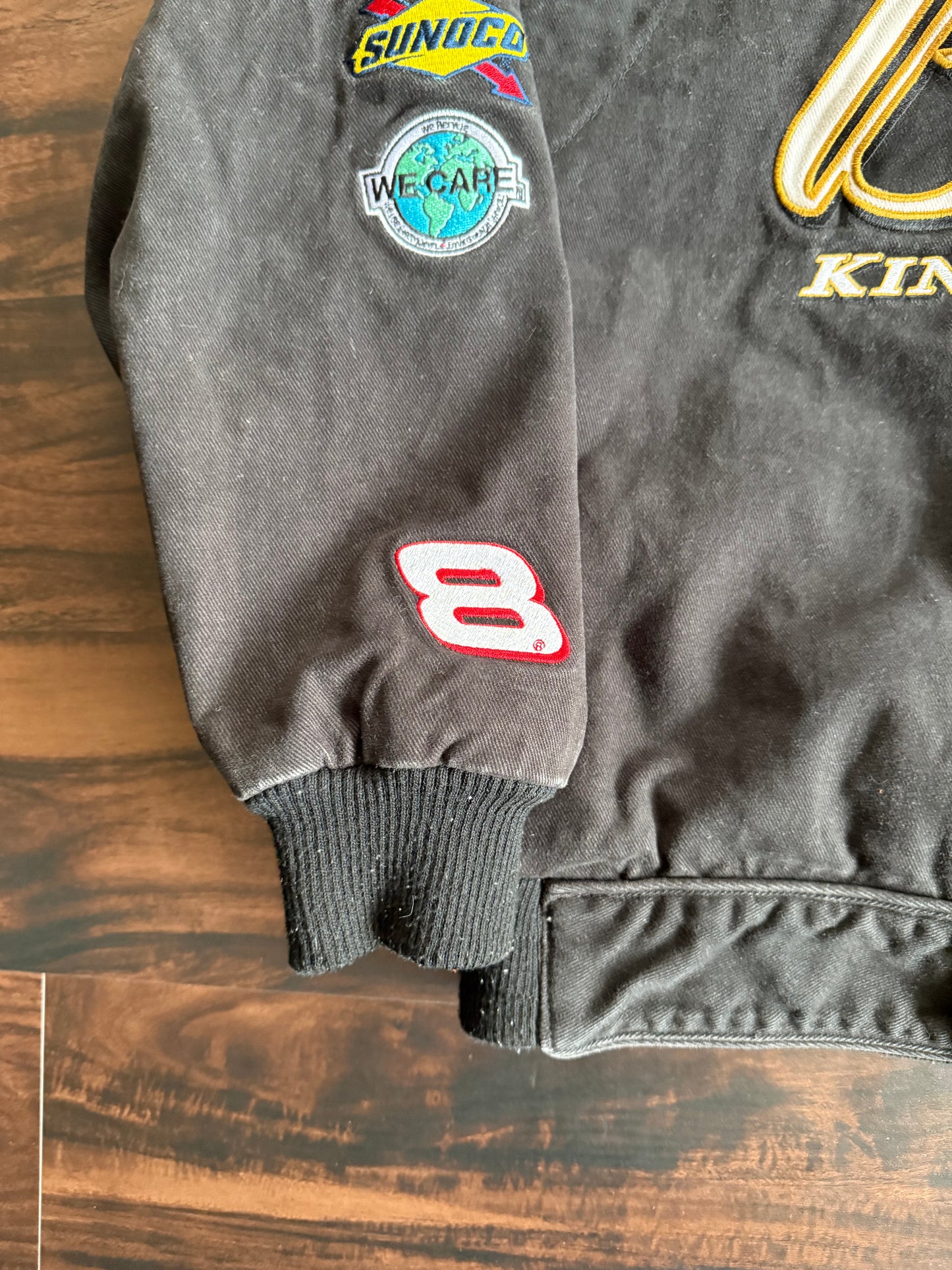 Vintage Chase Authentics Budweiser Dale Earnhardt Jr. Black Racing Jacket- M