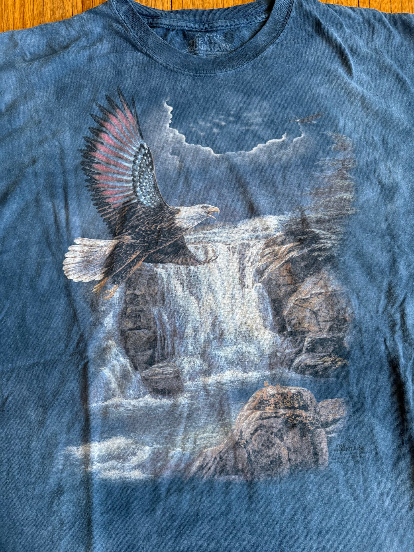 Vintage The Mountain Bald Eagle Nature Tie Dye T-Shirt- XL