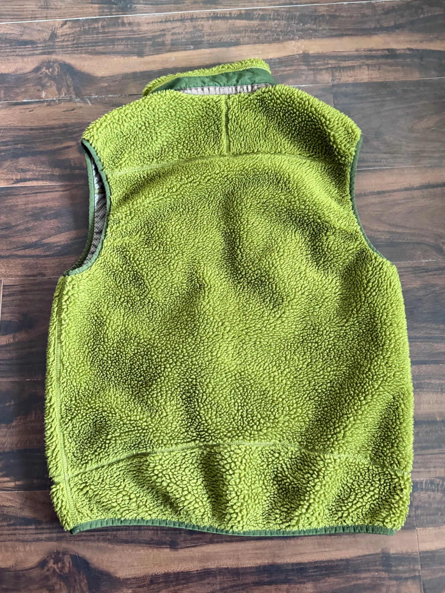 Patagonia Classic Green Retro X Deep Pile Fleece Vest- M