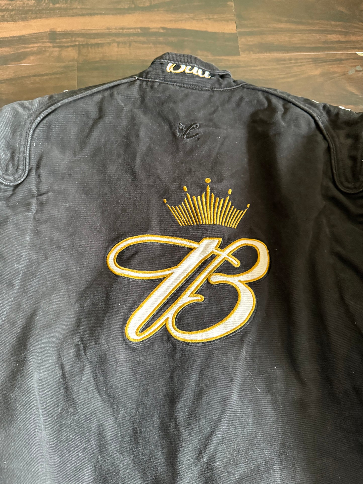 Vintage Chase Authentics Budweiser Dale Earnhardt Jr. Black Racing Jacket- M