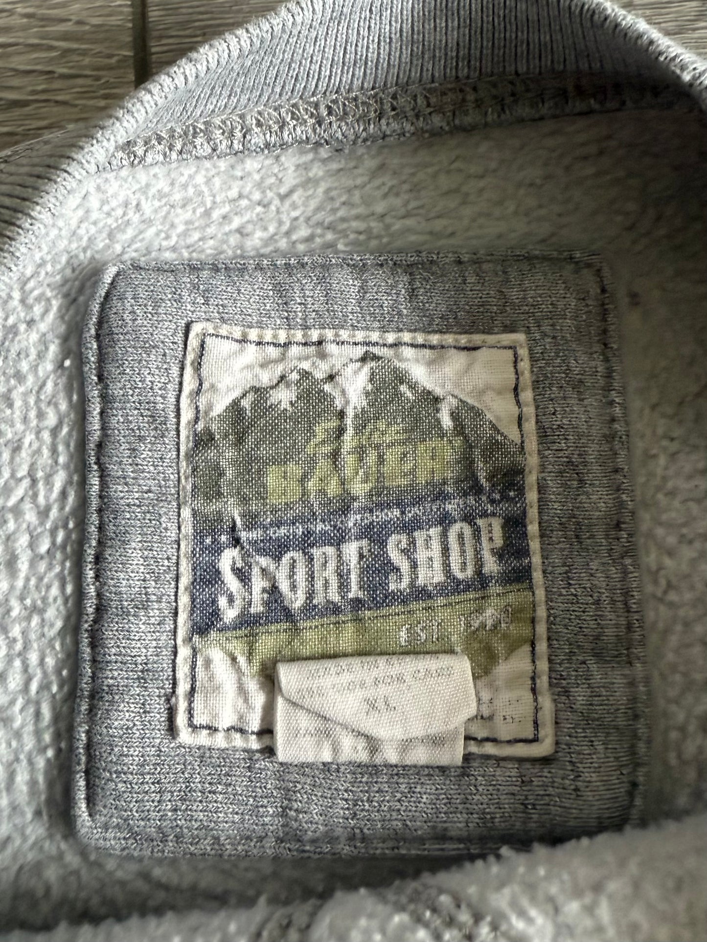 Vintage Eddie Bauer Sport Shop Gray Spell Out Crewneck Sweatshirt- XL
