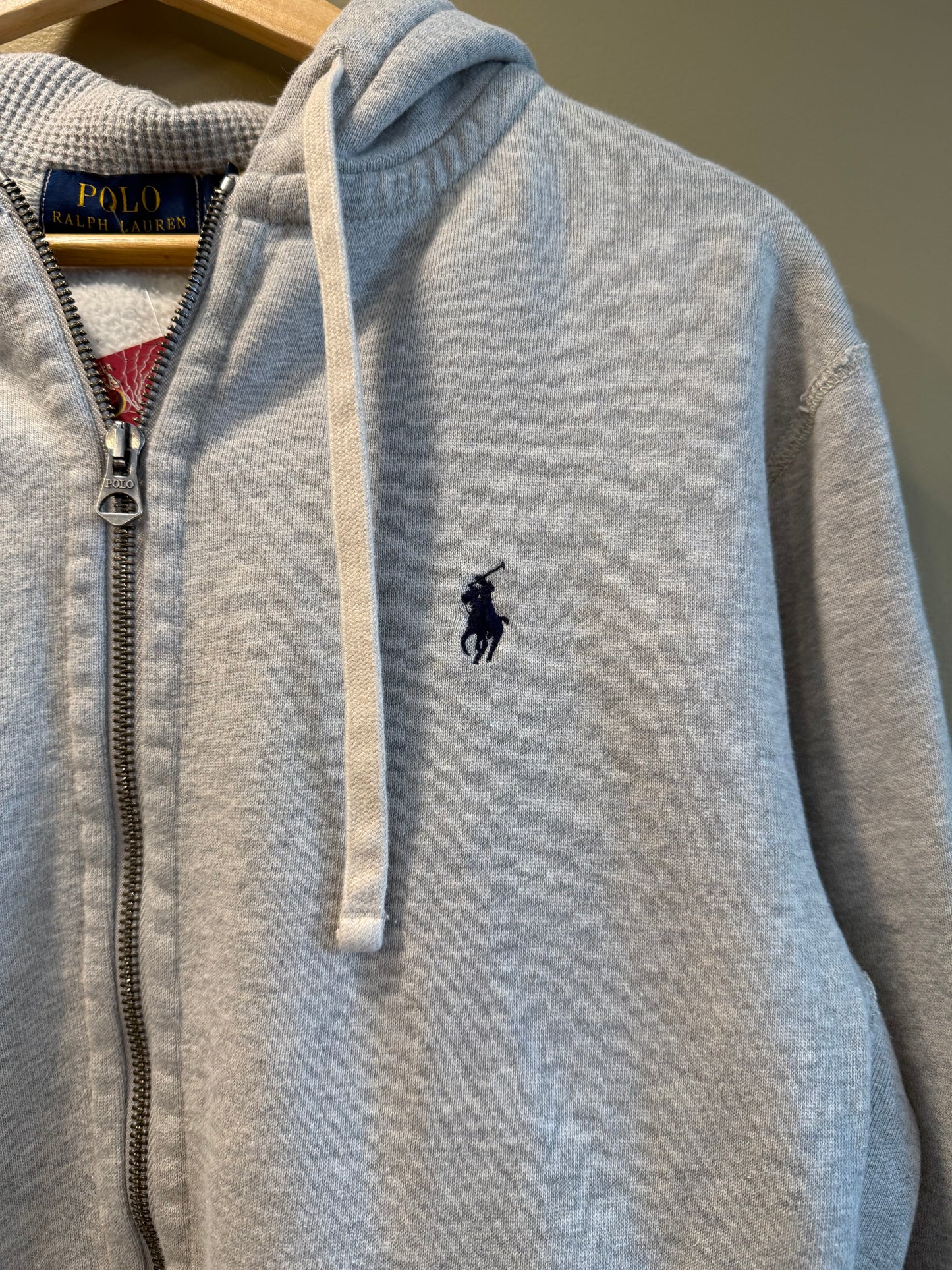 Polo Ralph Lauren Gray Zip-Up Hoodie Sweatshirt- S