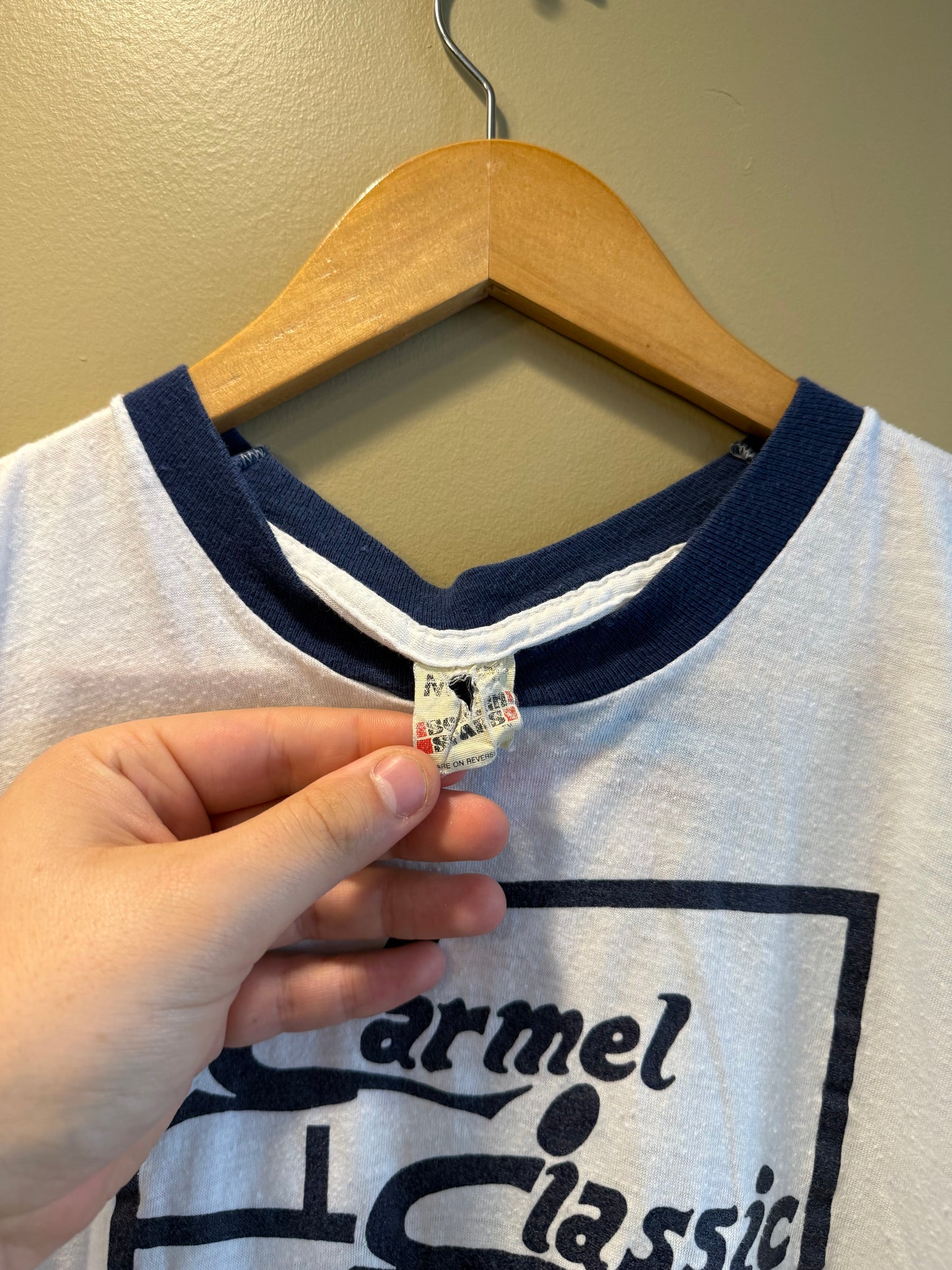 Vintage Carmel Classic California Ringer T-Shirt- S