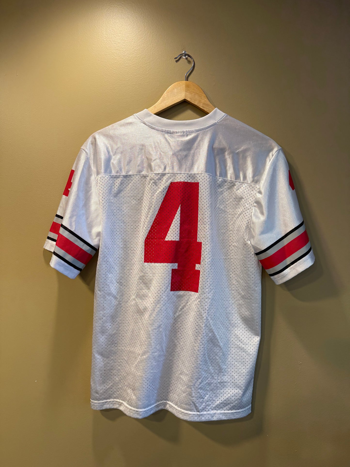 Vintage Ohio State University White #4 Football Jersey- M