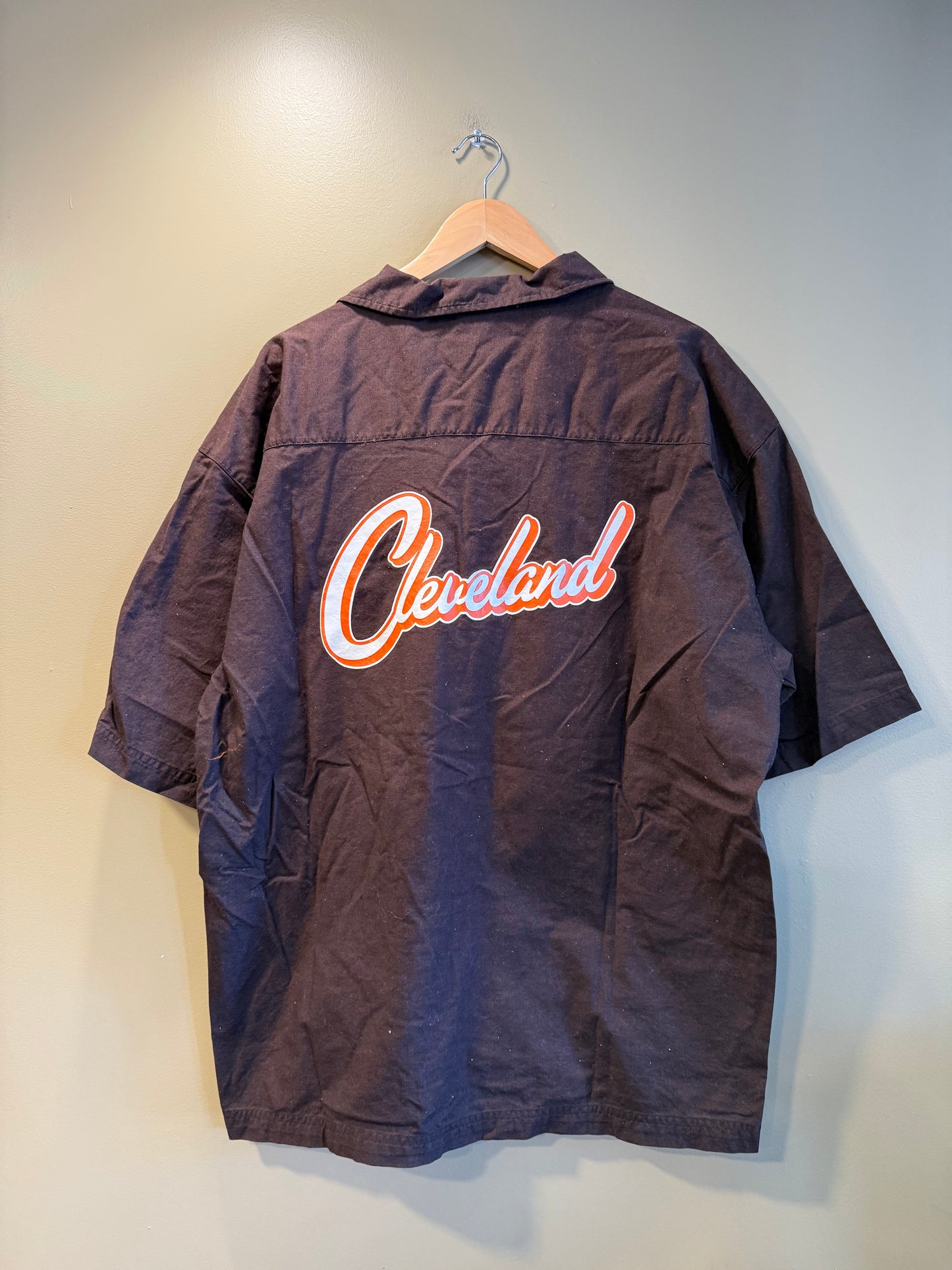 Vintage Cleveland Browns No Huddle Button-Up Shirt- XL