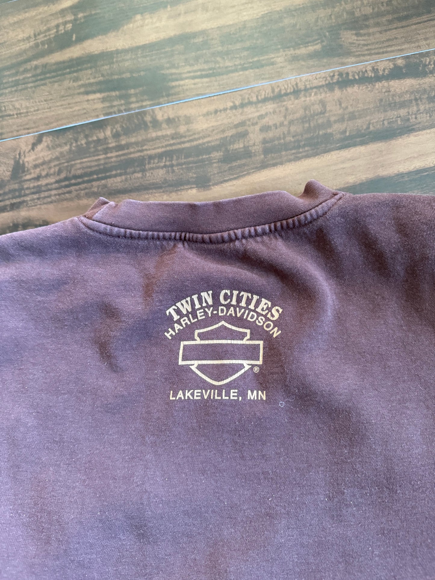 Vintage Harley Davidson Motorcycles Brown Crewneck Sweatshirt- S