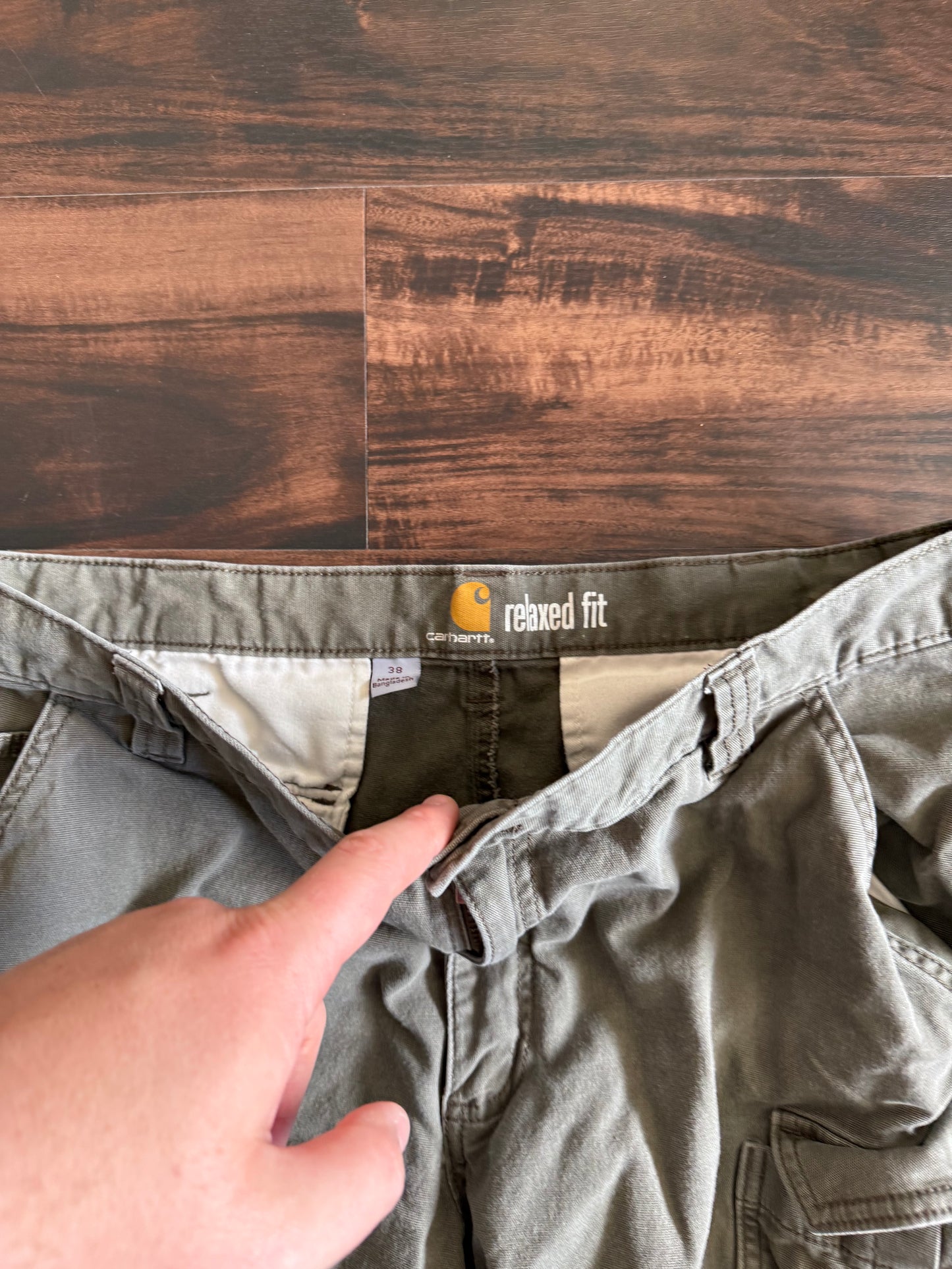Vintage Carhartt Olive Green Shorts- 38