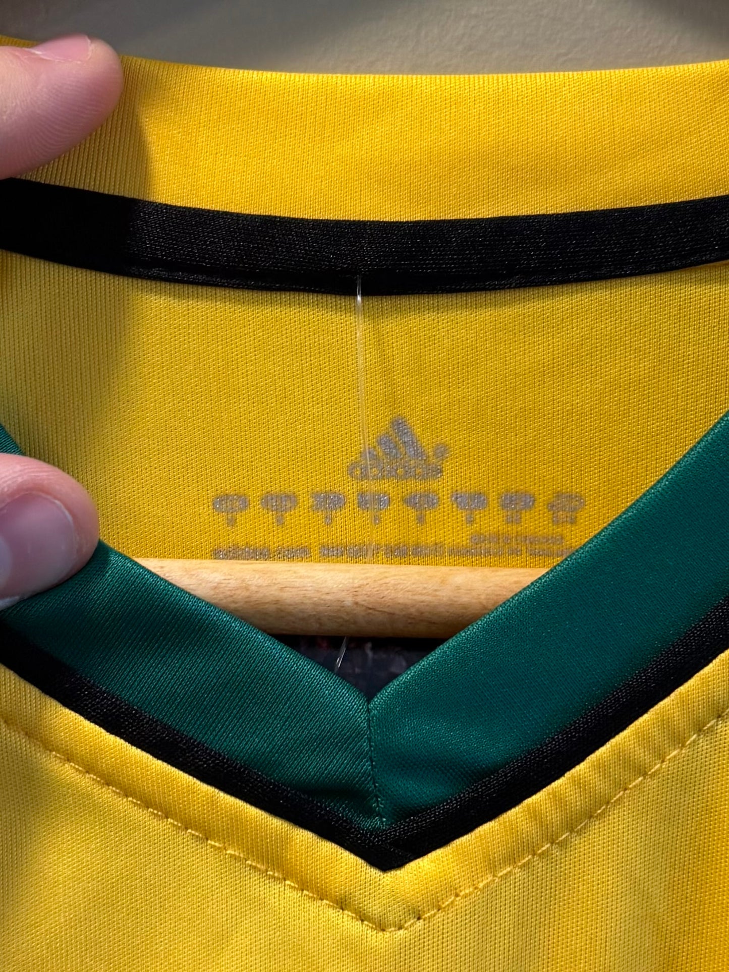 Vintage Adidas Tanzania National Team Yellow Soccer Jersey- M
