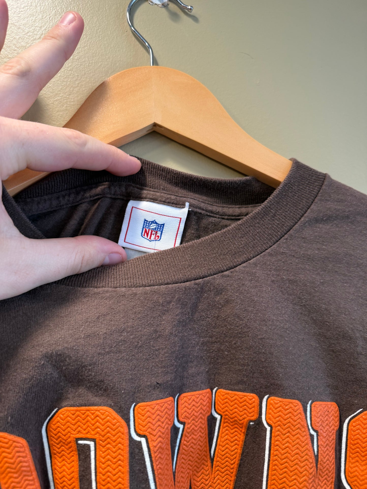 Vintage Cleveland Browns NFL Brown T-Shirt- XL