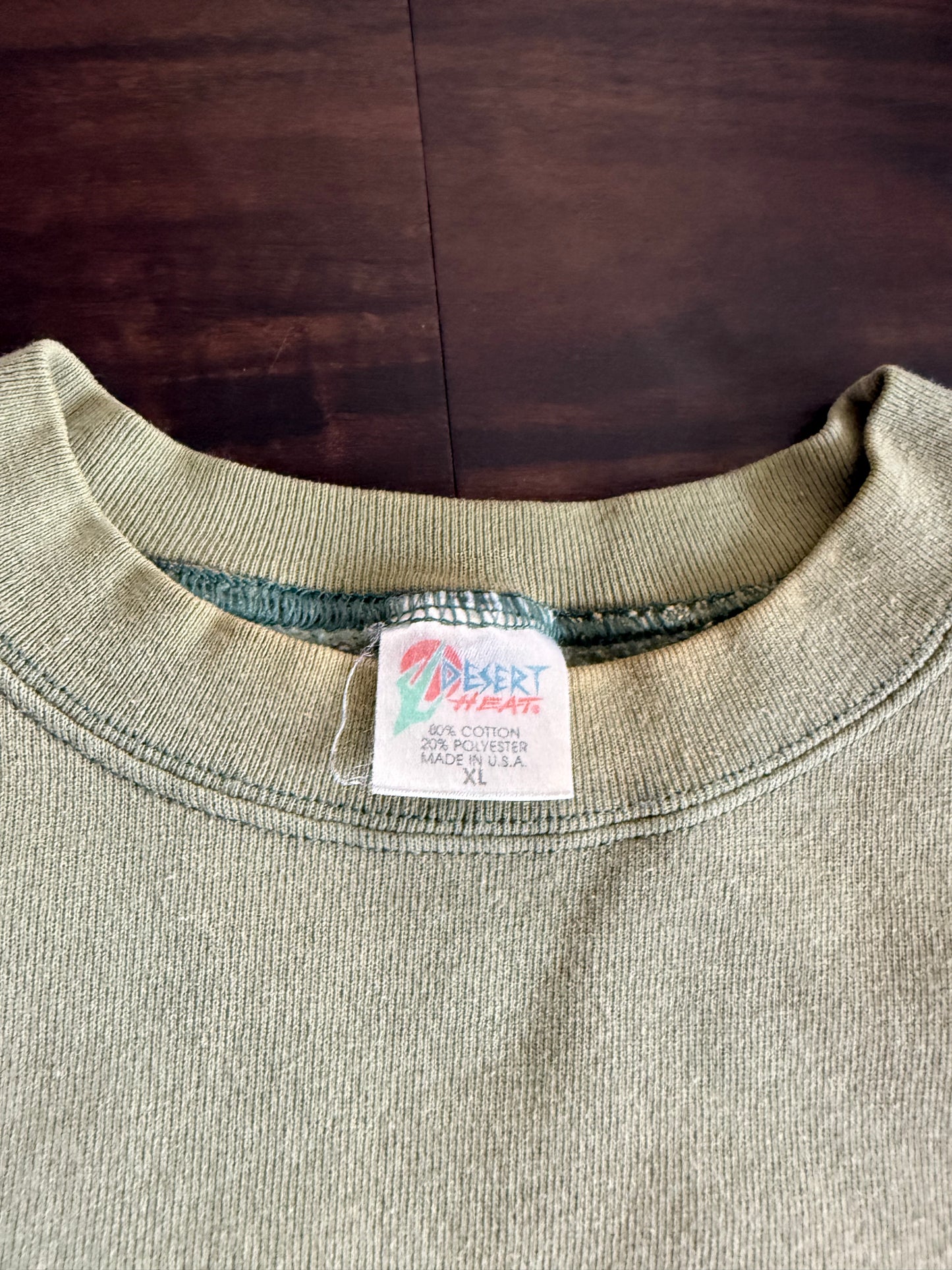 Vintage Chickamauga Train Green Crewneck Sweatshirt- XL