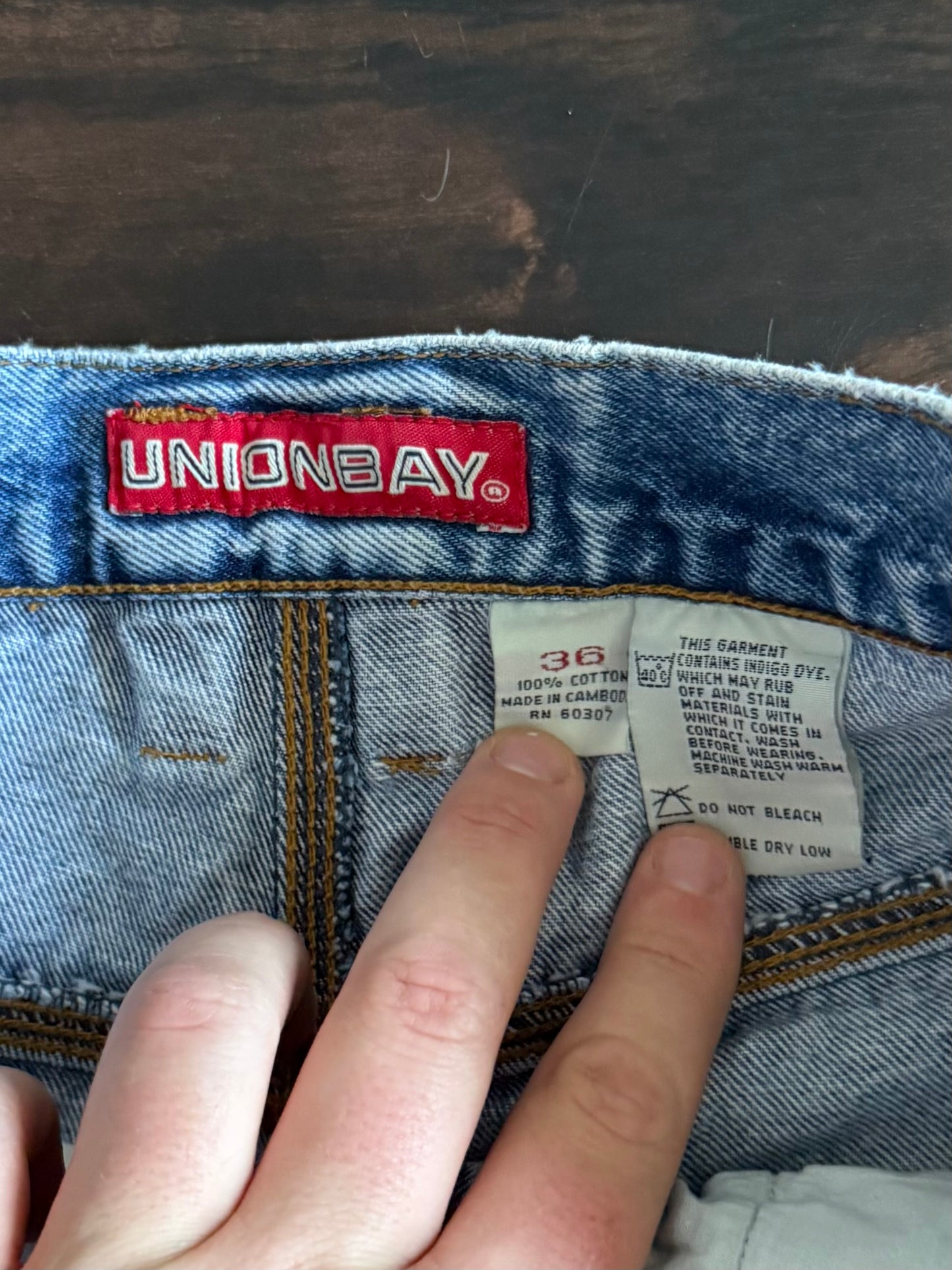 Vintage Union Bay Baggy Carpenter Denim Jean Shorts- 36