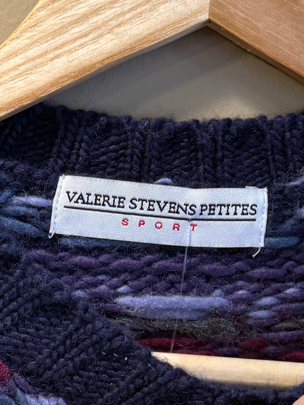 Vintage Valerie Stevens Patterned Knit Sweater- L
