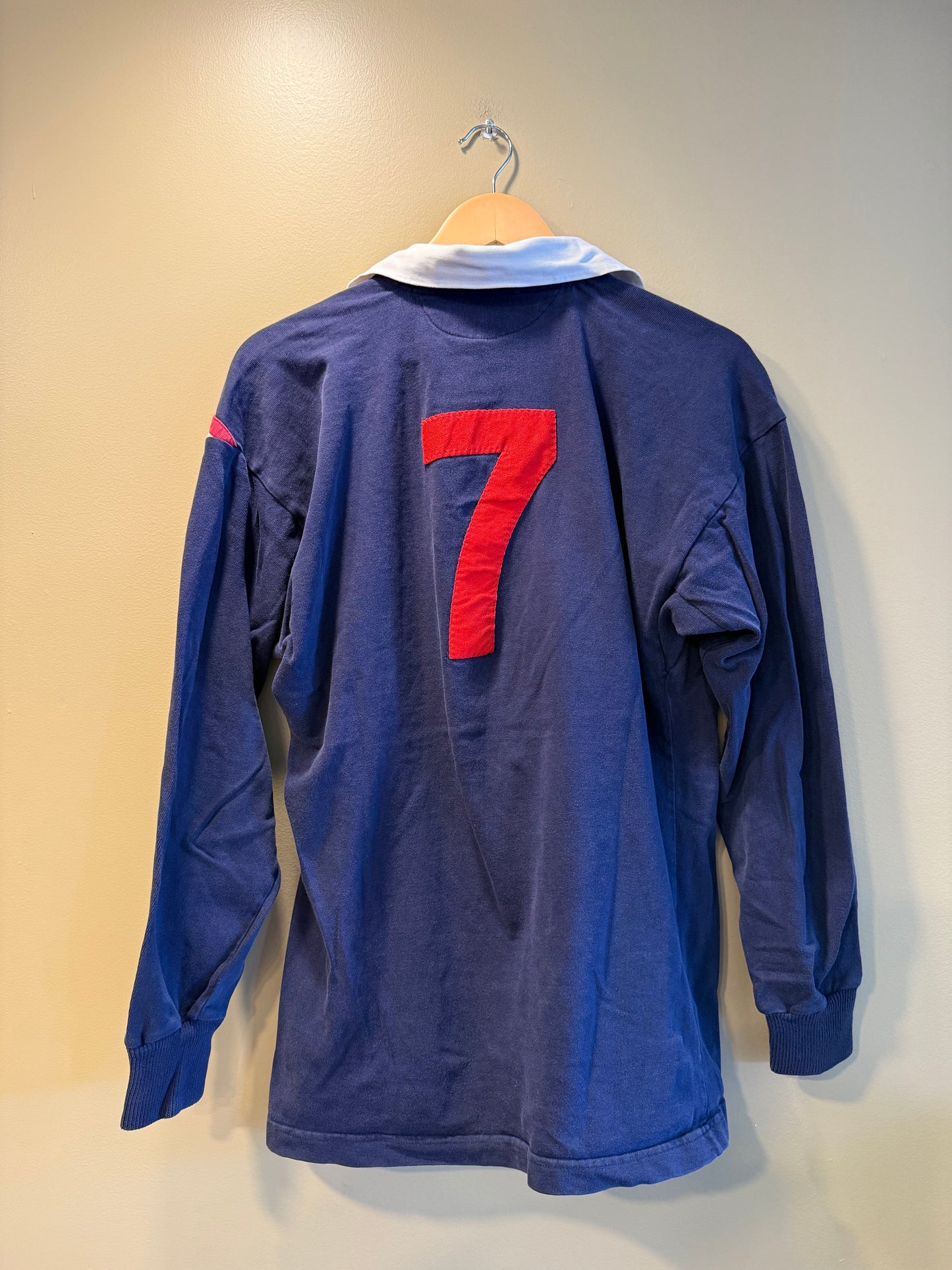 Vintage Peveril Belfast Ireland Navy Blue Rugby Shirt- XL