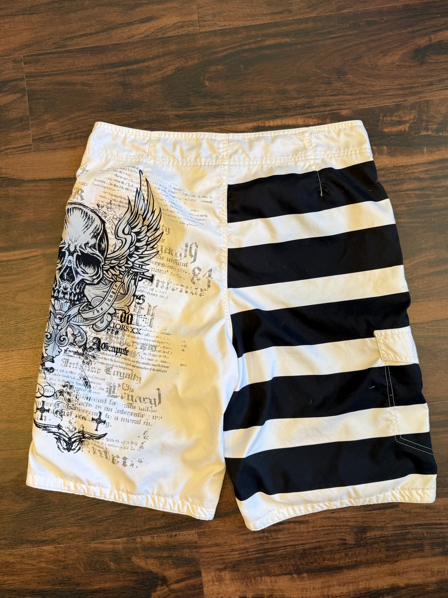 Vintage Y2K Gothic Board Shorts- 32