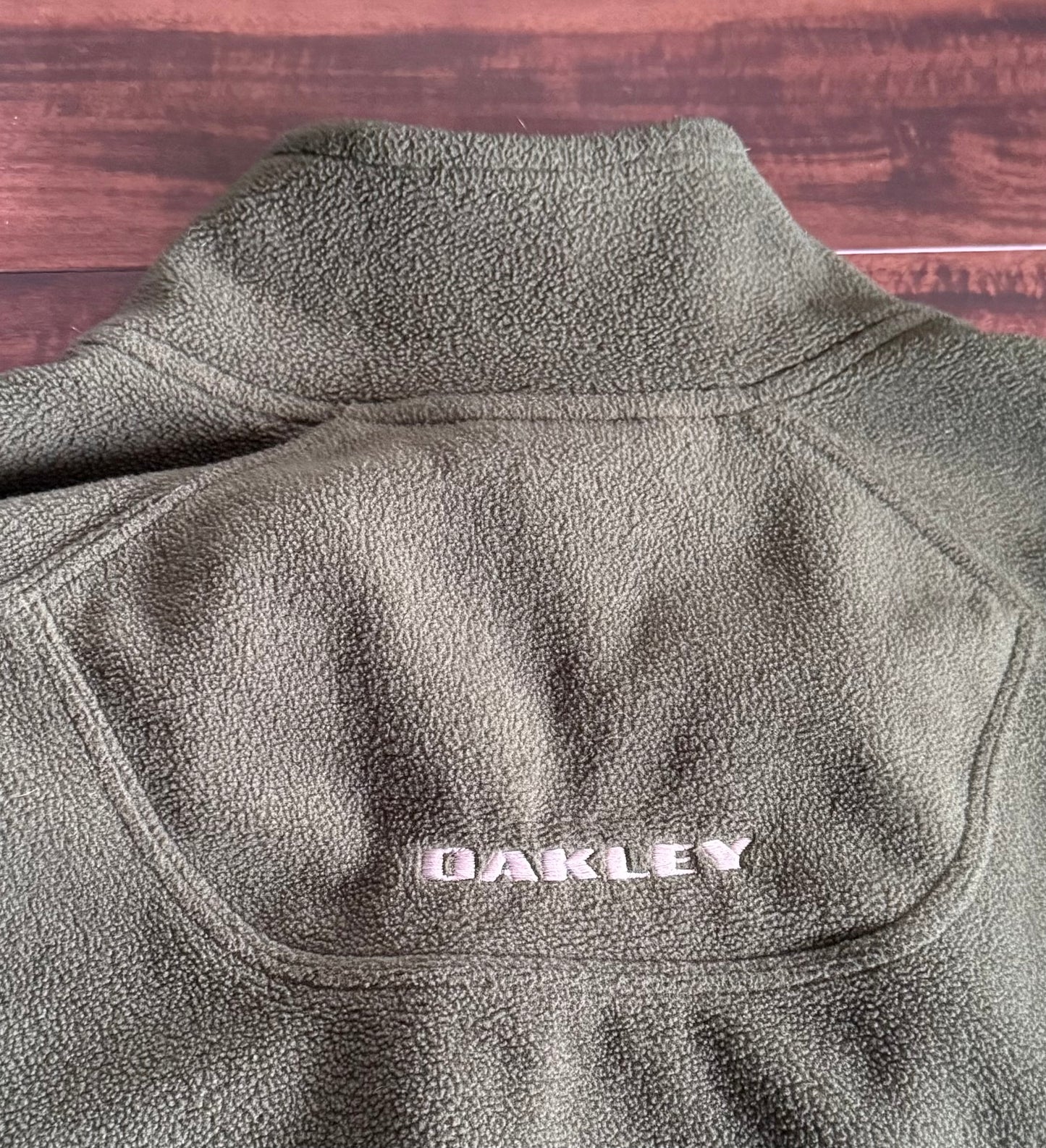 Vintage Oakley Forrest Green Full-Zip Tech Fleece Jacket- XL