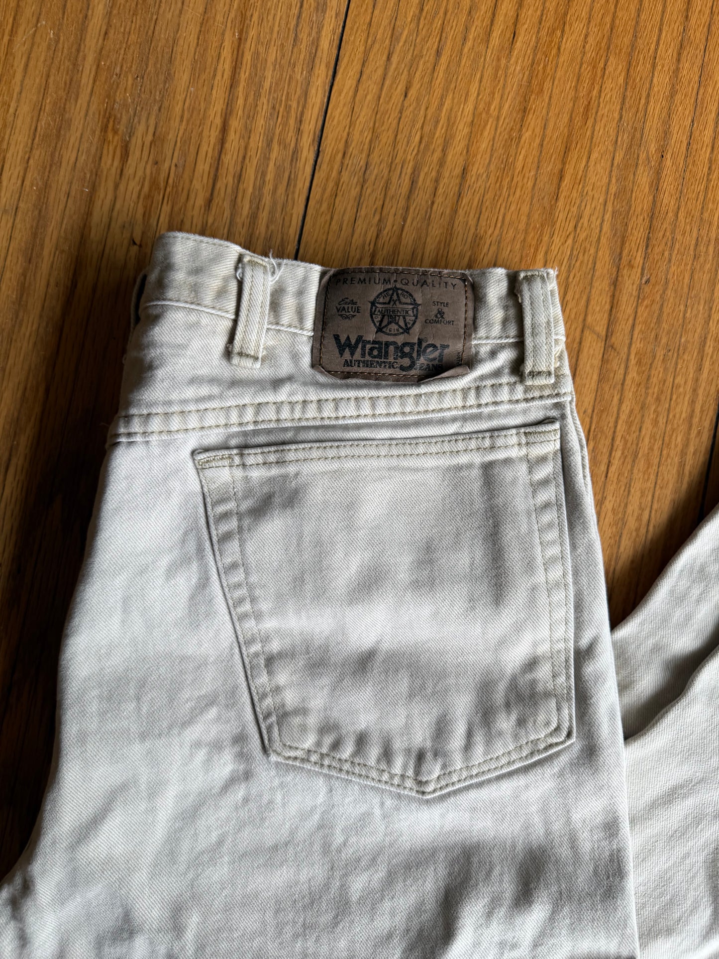Vintage Wrangler White Denim Jeans- 32x30