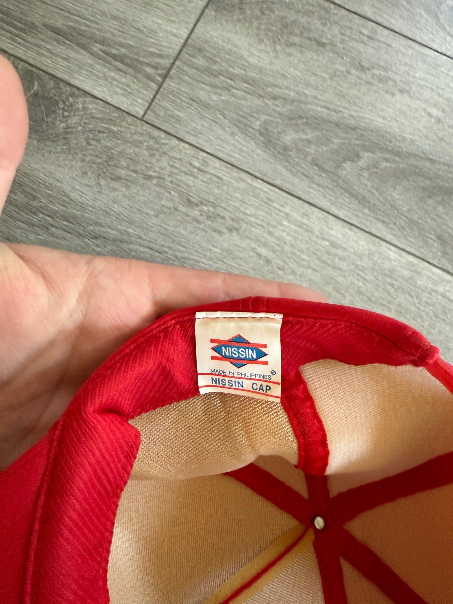 Vintage Ford Red Logo Trucker SnapBack Hat