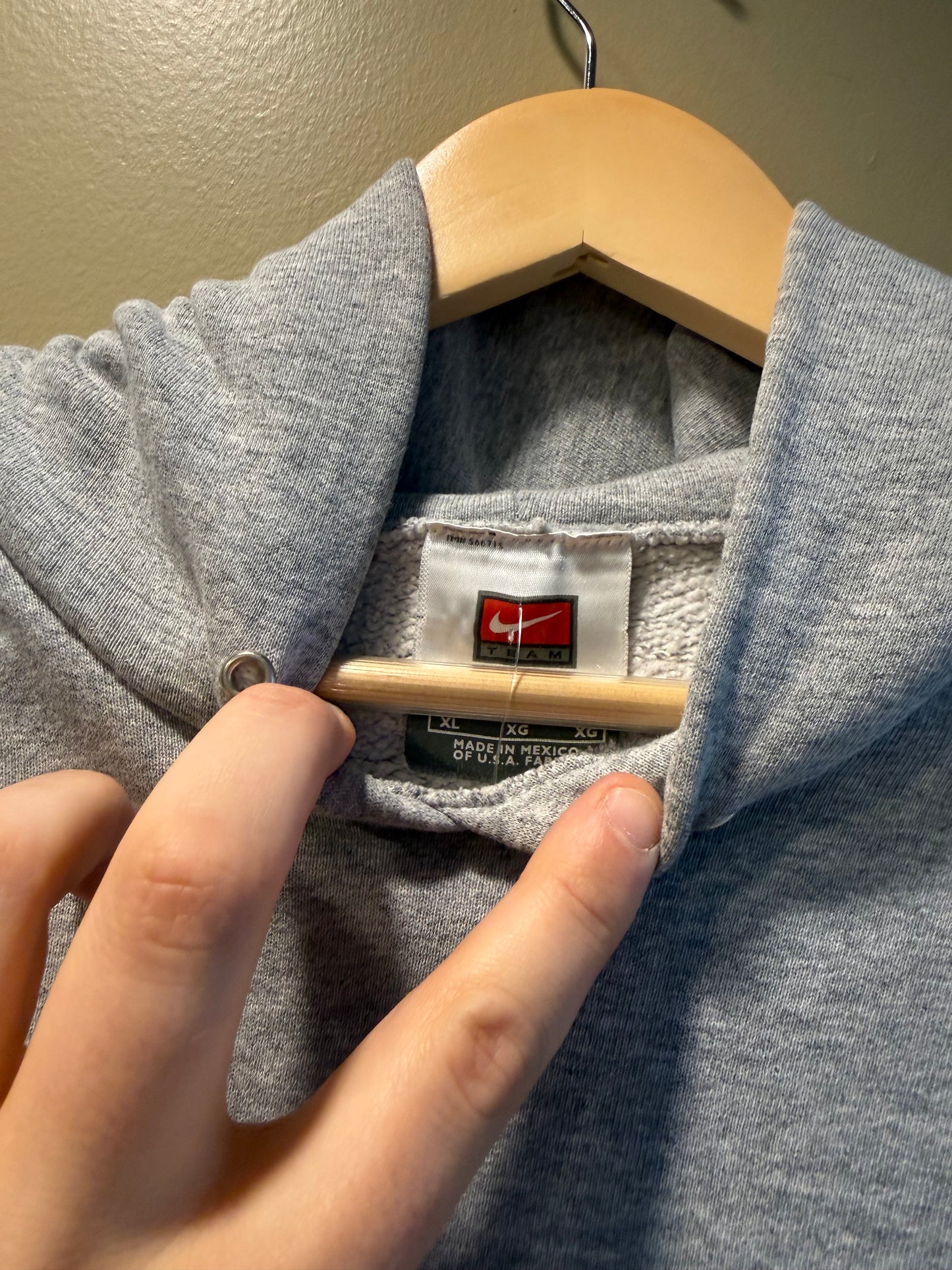 Vintage Nike Ohio State Buckeyes Gray Hoodie Sweatshirt- XL