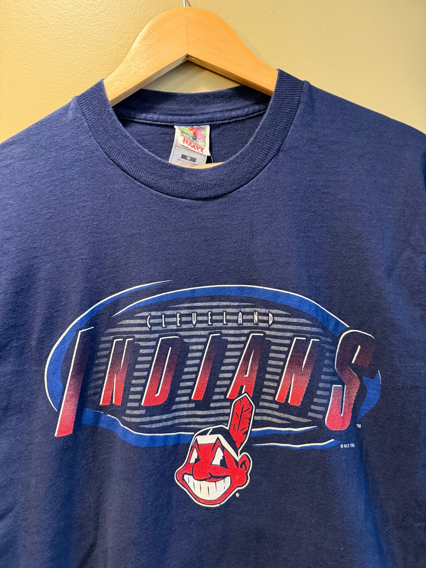 Vintage Cleveland Indians Navy Blue T-Shirt- M