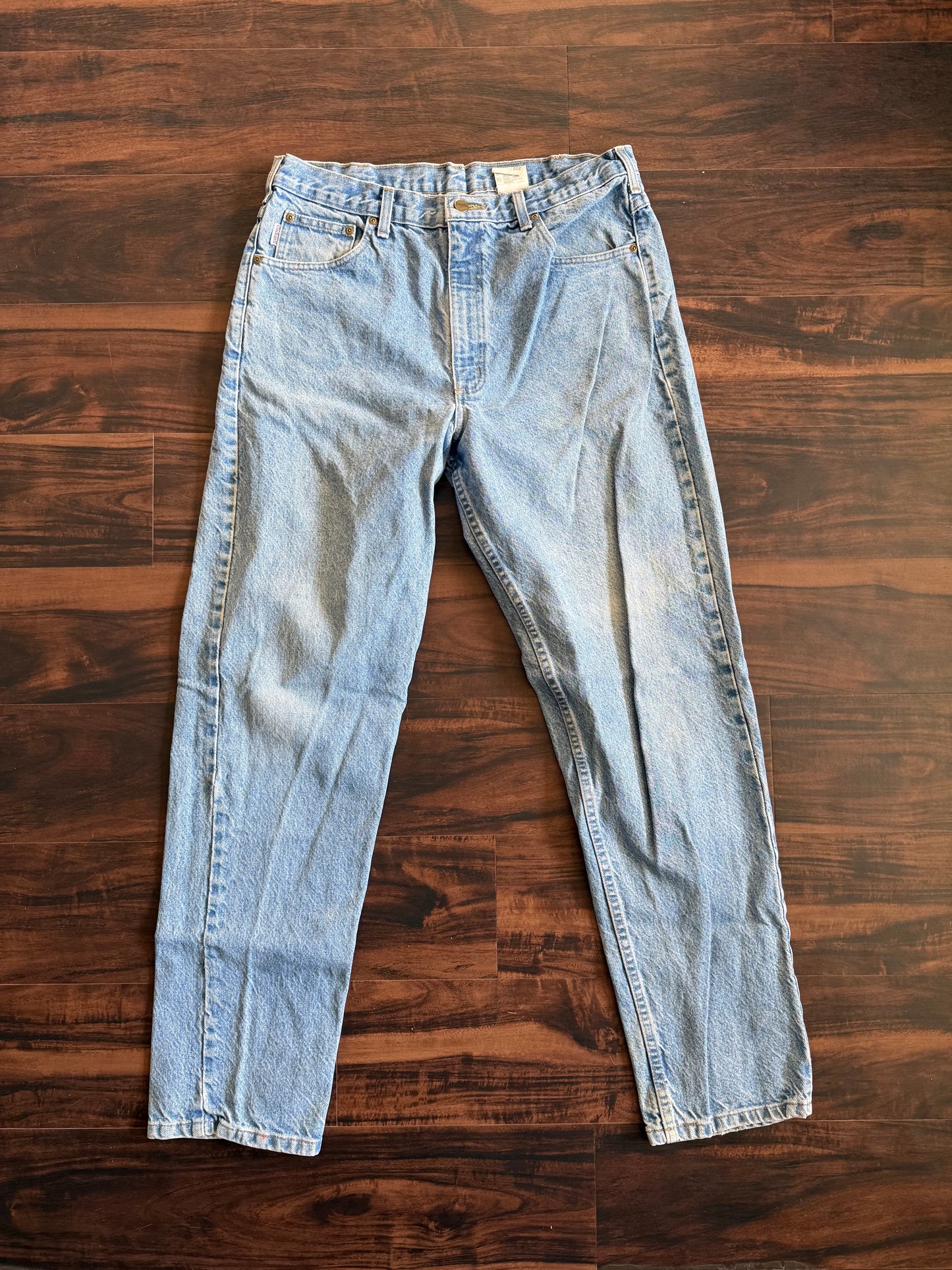 Vintage Carhartt Light Wash Distressed Denim Jeans- 34x33