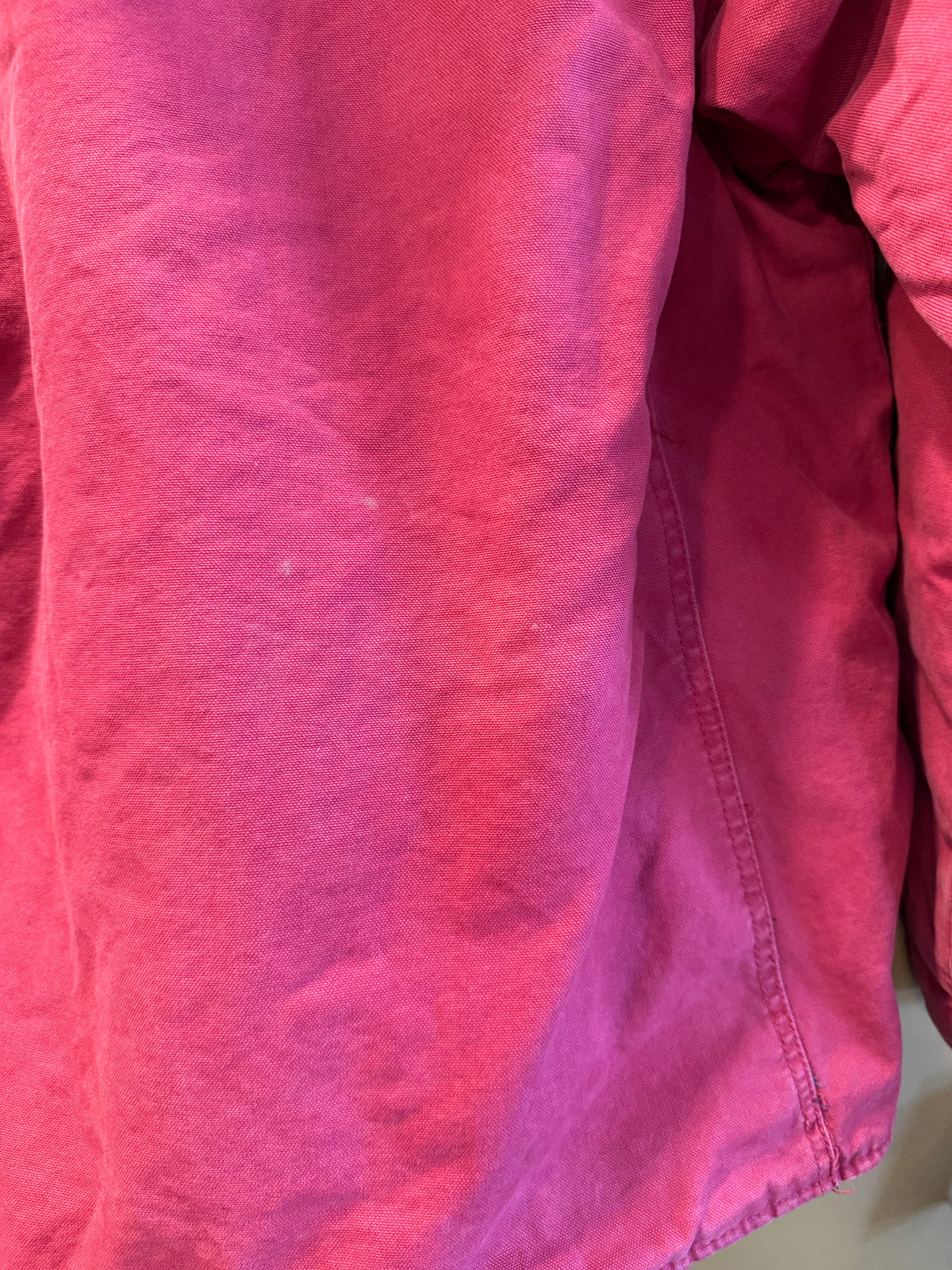 Vintage Schmidt Pink Workwear Sherpa Lined Jacket- XL