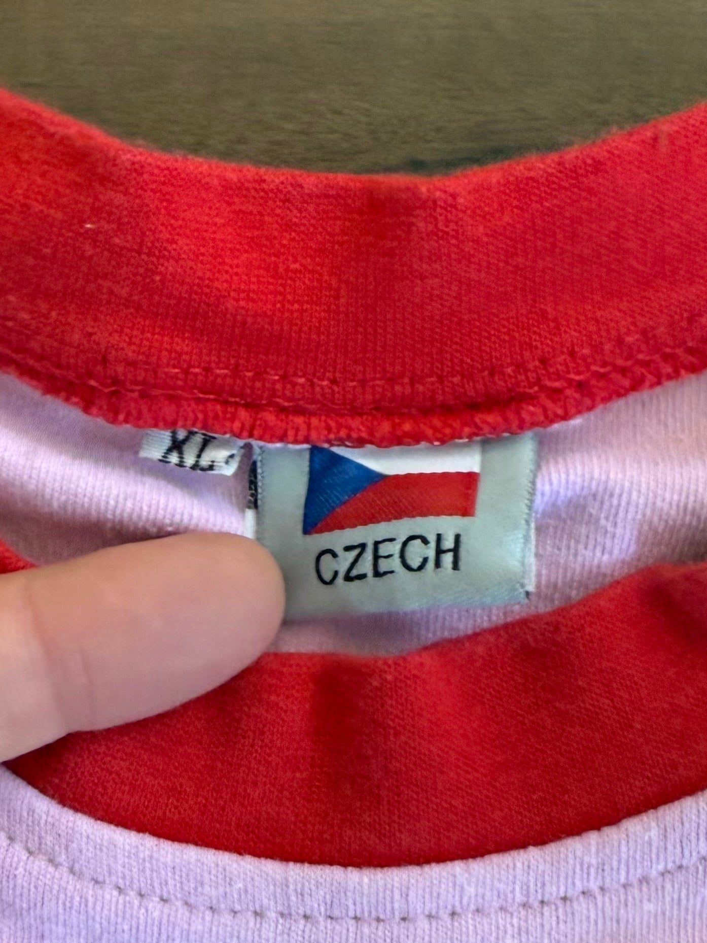 Vintage Czech Republic Pink Baby T-Shirt- S