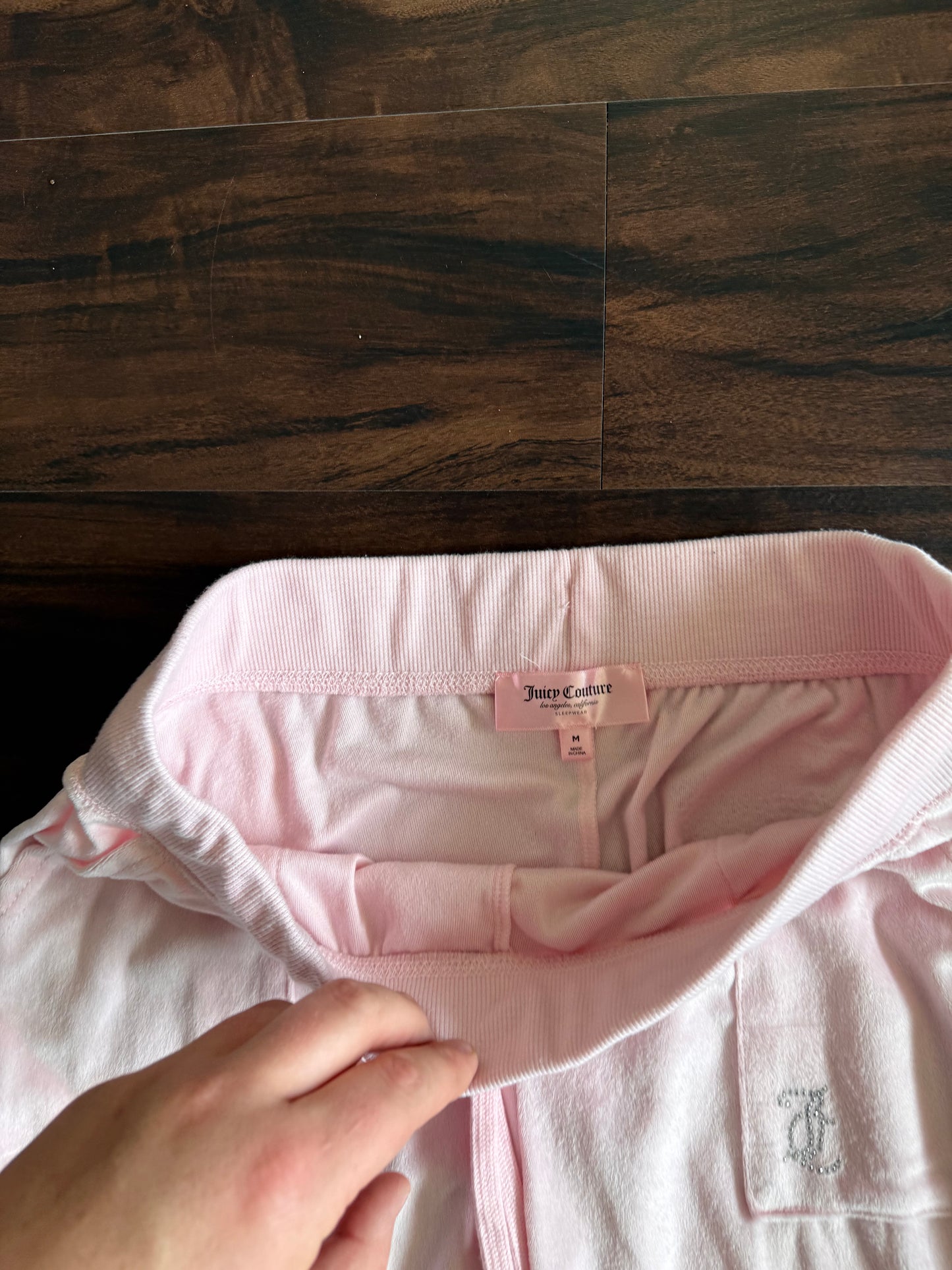 Vintage Juicy Couture Powder Pink Velour Track Pants- 31x31