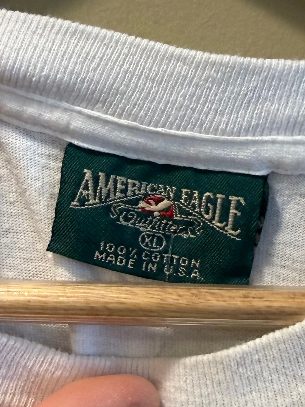 Vintage American Eagle White Water Kayaking Snake River Grand Teton National Park T-Shirt- XL