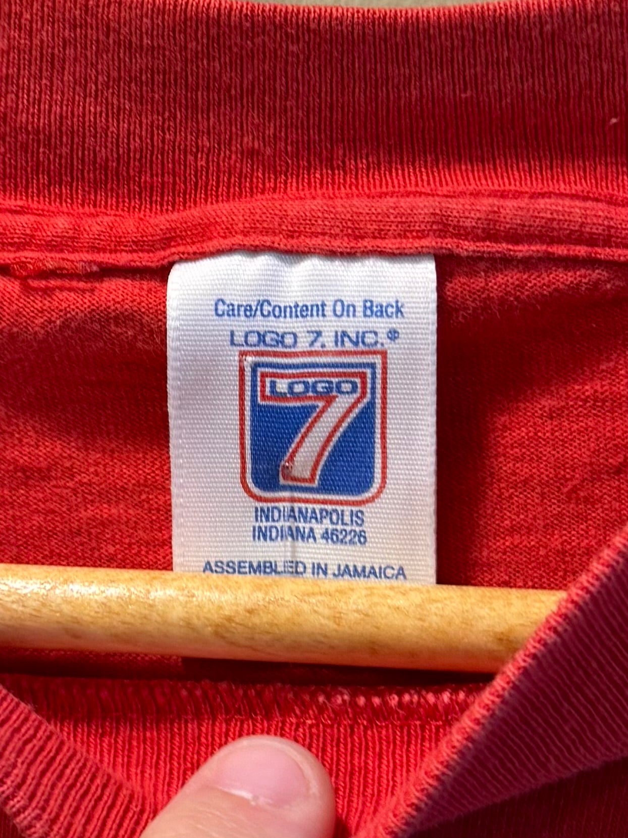 Vintage Cleveland Indians American League Champions Red T-Shirt- XL