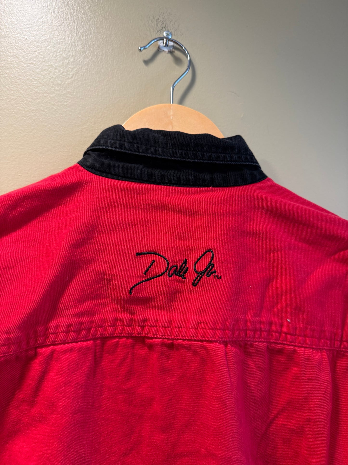 Vintage Budweiser Dale Earnhardt Jr. NASCAR Racing Button-Up Shirt- M