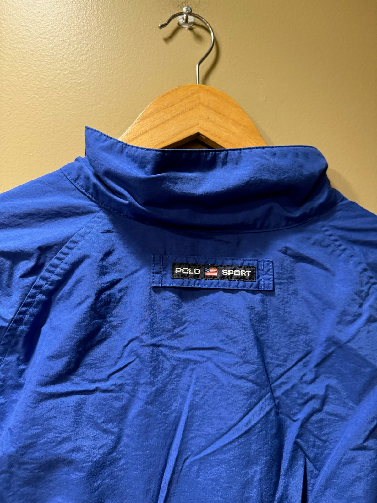 Vintage Polo Sport Ralph Lauren Blue Zip Windbreaker Jacket - L